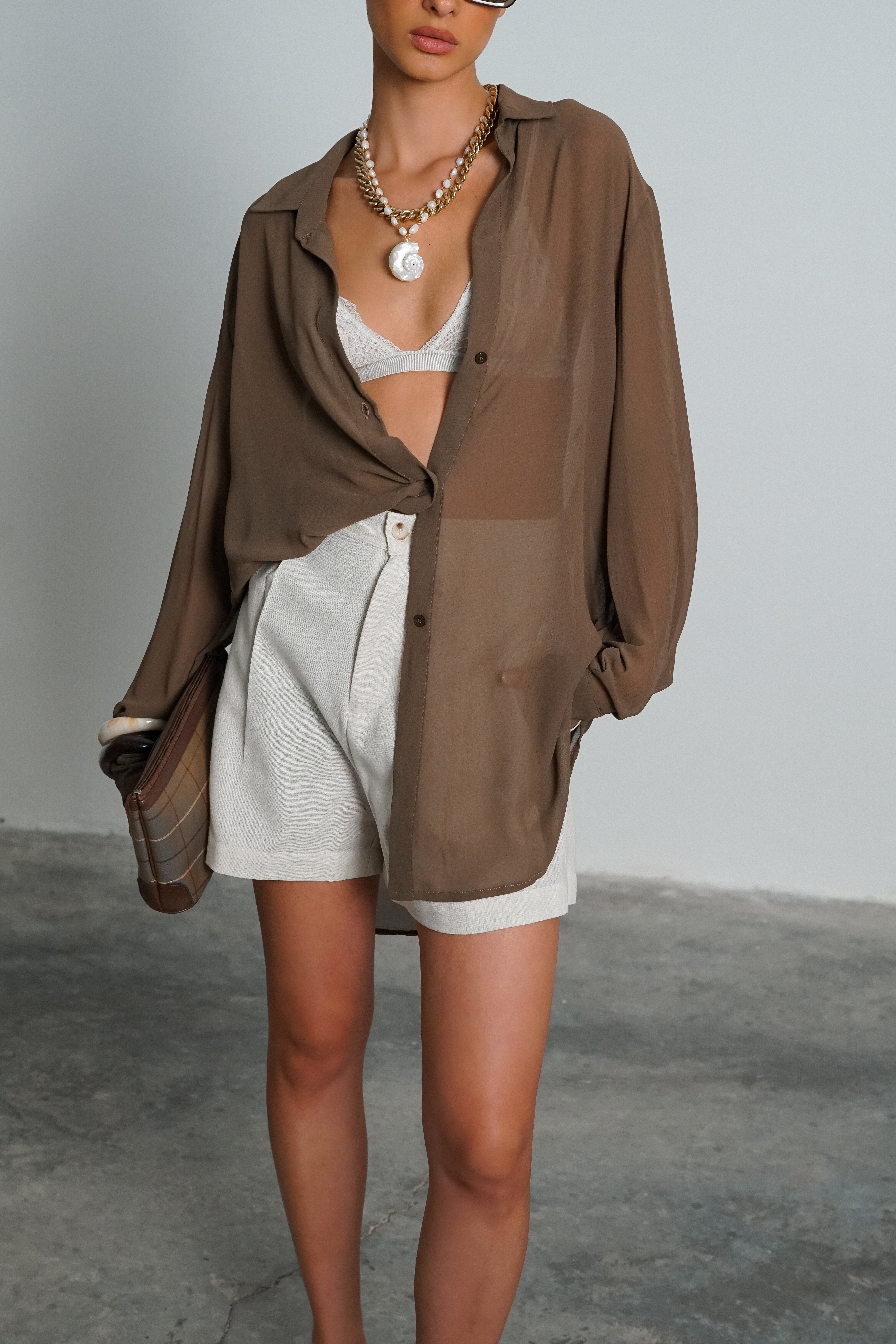 חולצת אריקה-חום