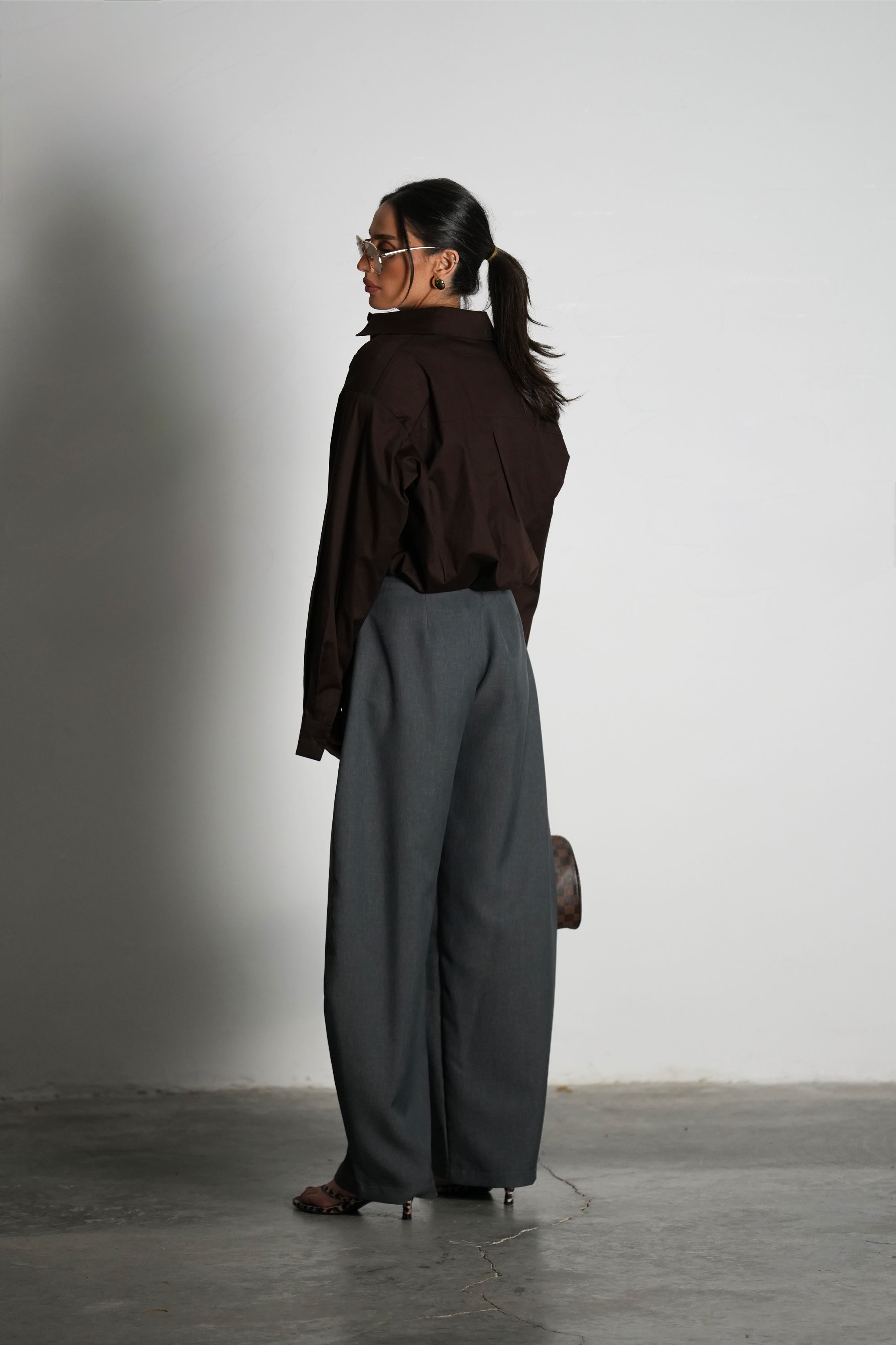 מכנסי דרוברי-אפור