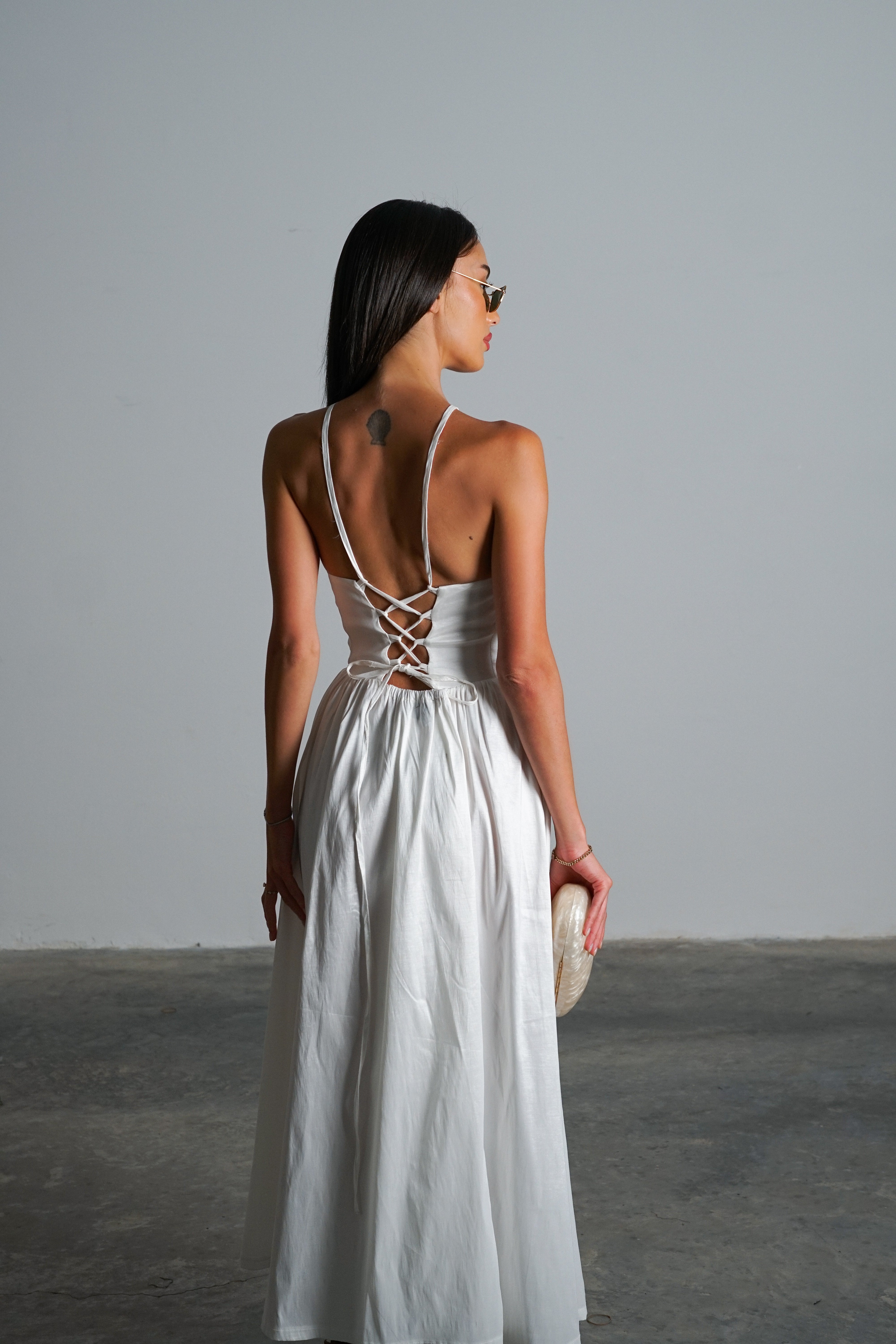 שמלת לינקי-לבן