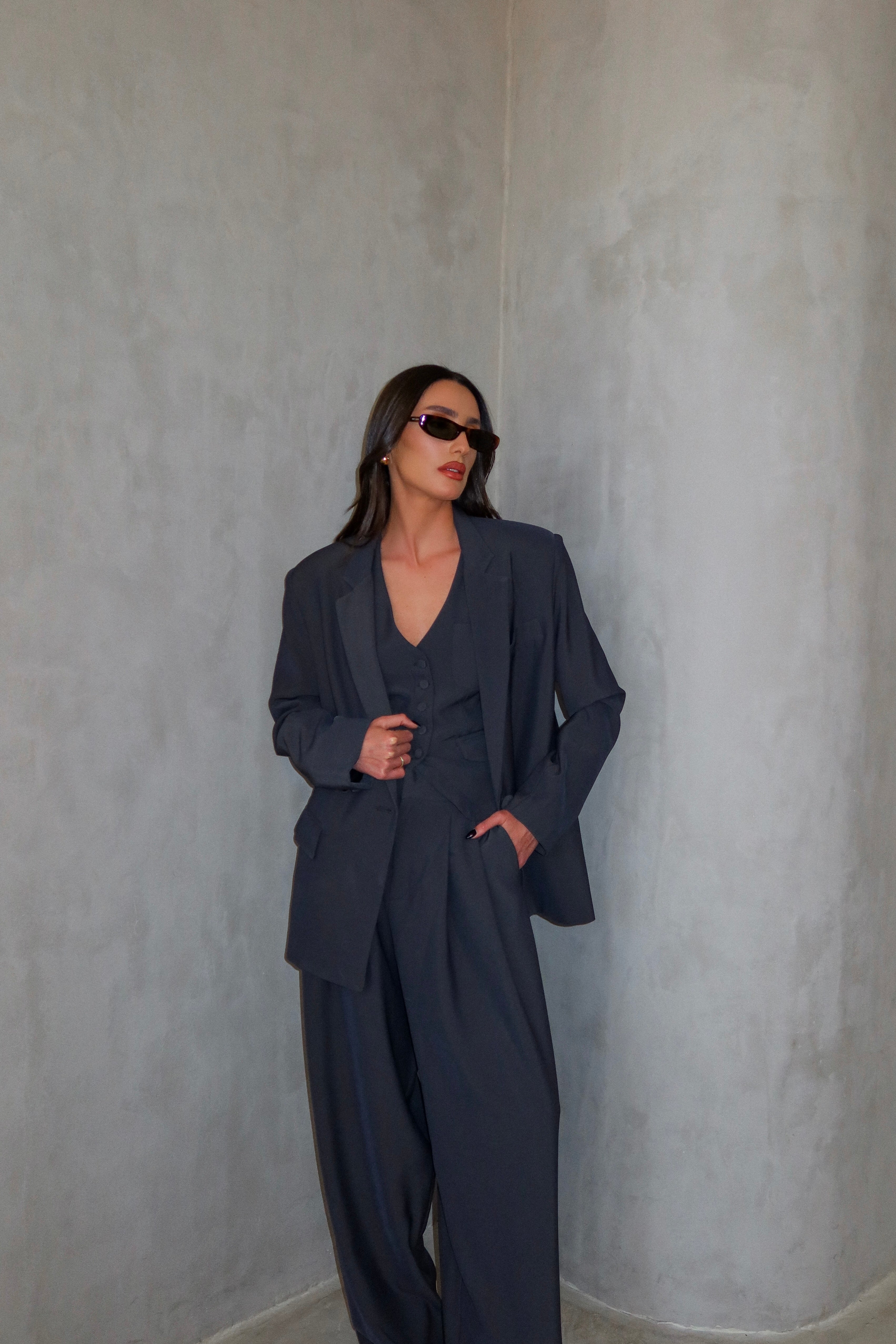 ג'קט שאיילה-אפור כהה