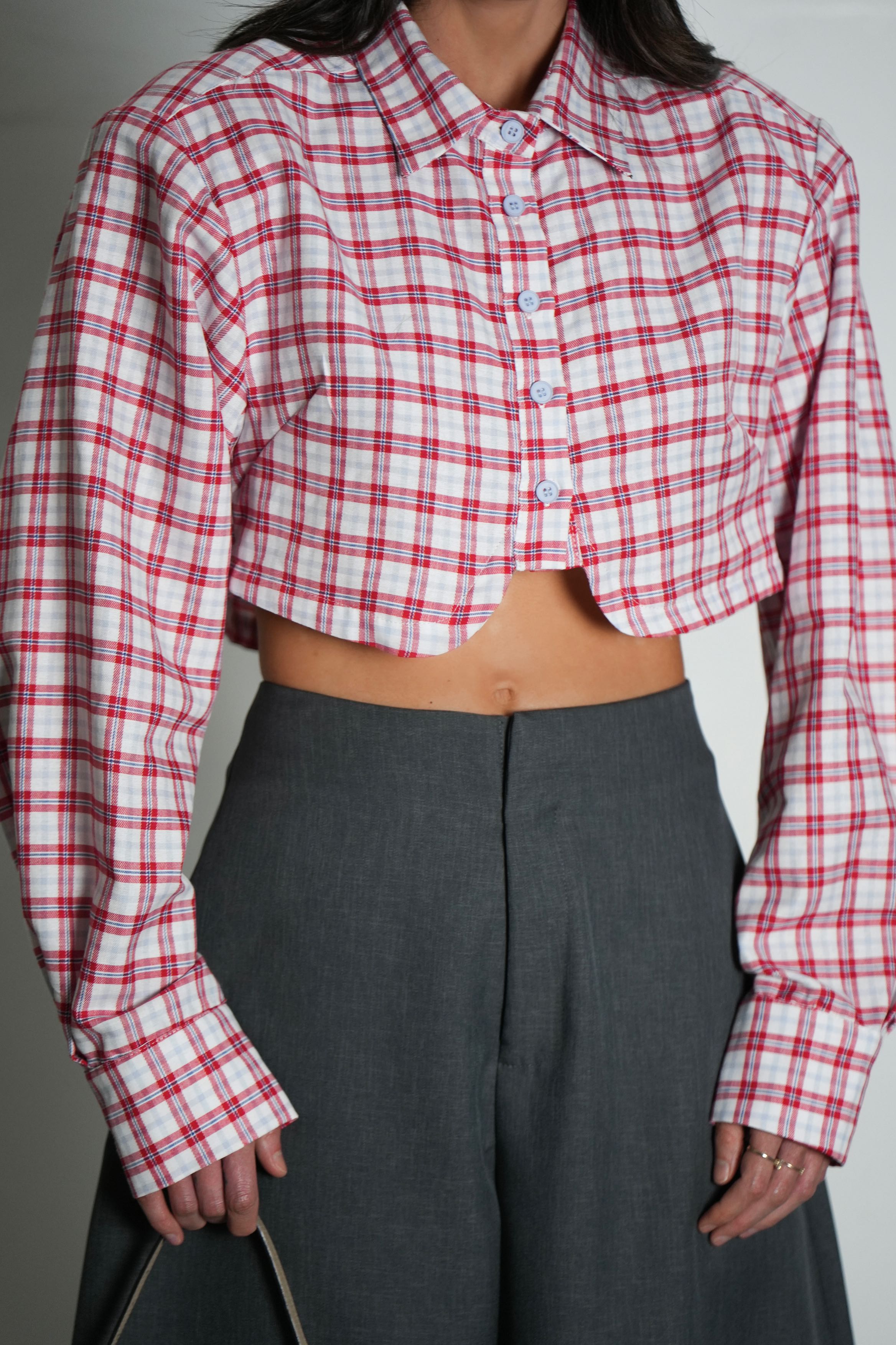 חולצת סטריפ-אדום