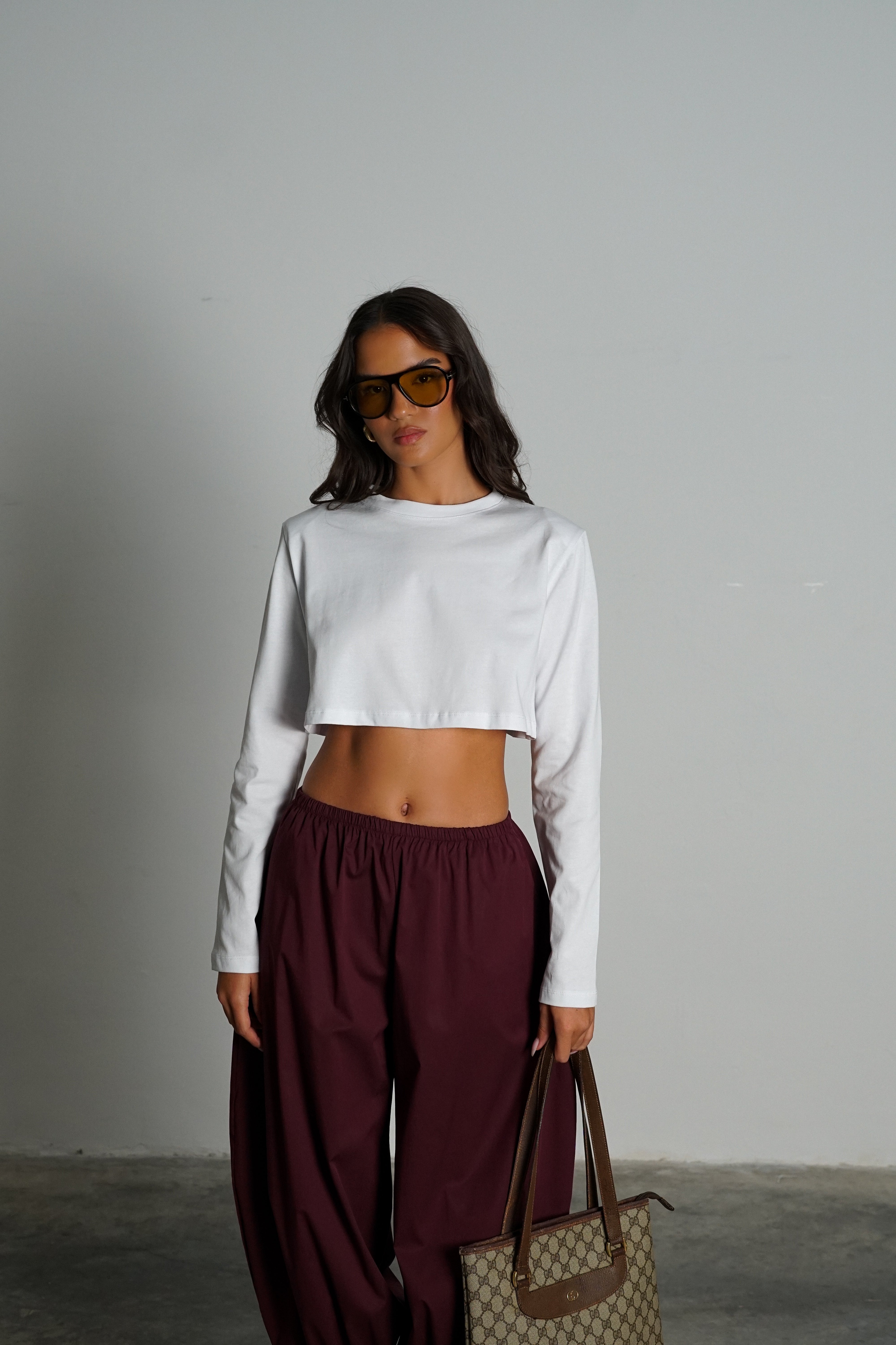 חולצת פופ-לבן