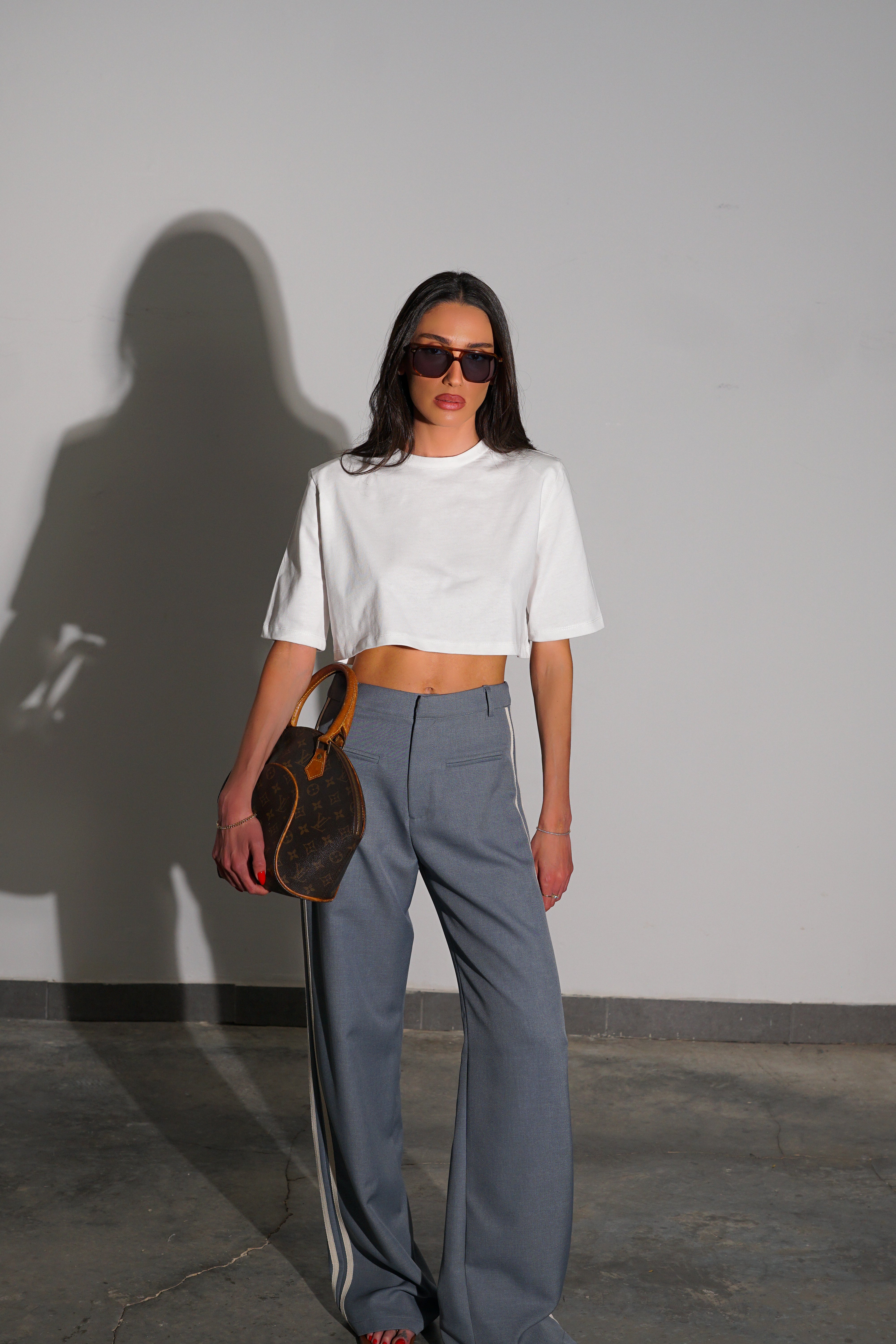 מכנסי ריילי-אפור