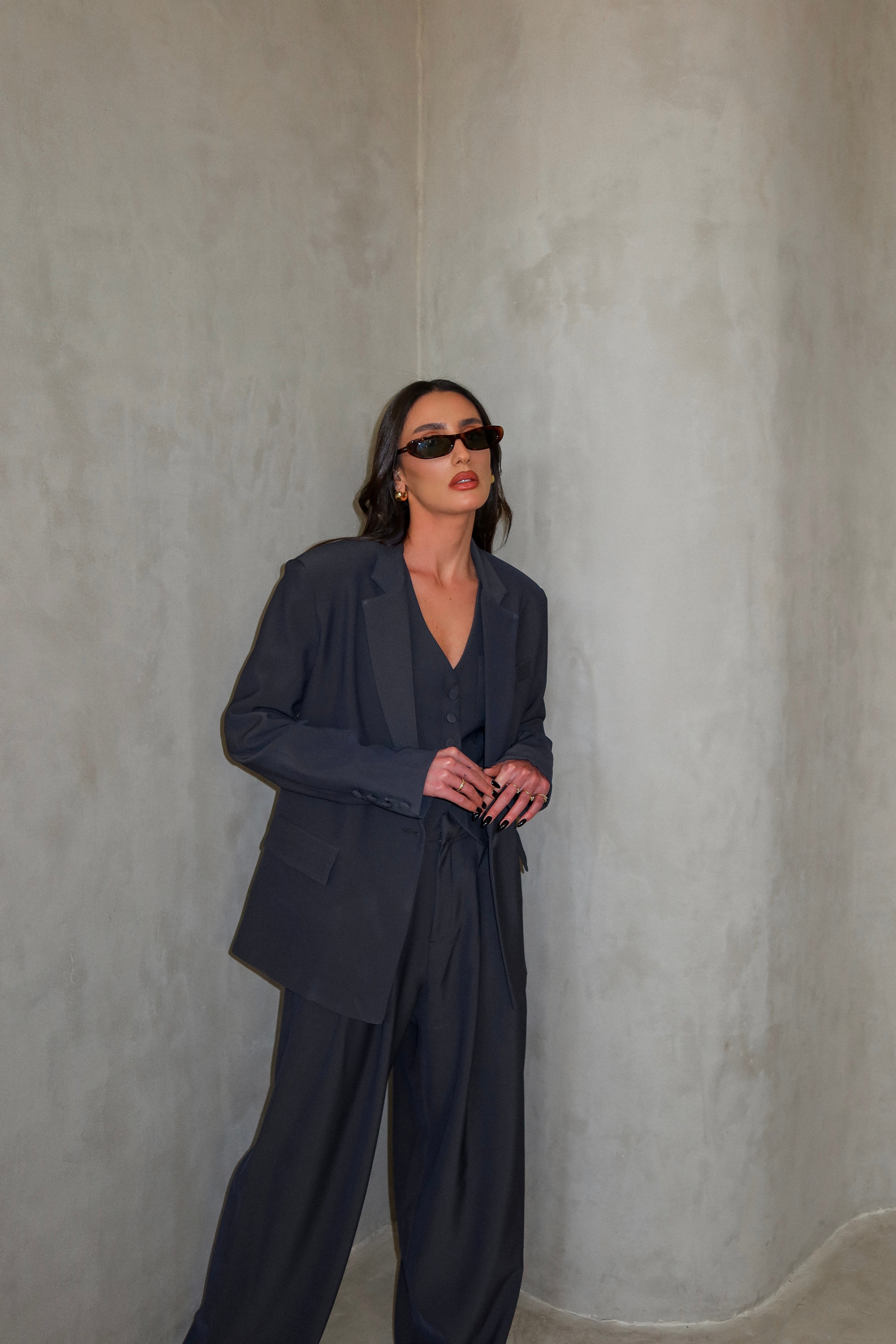 ג'קט שאיילה-אפור כהה