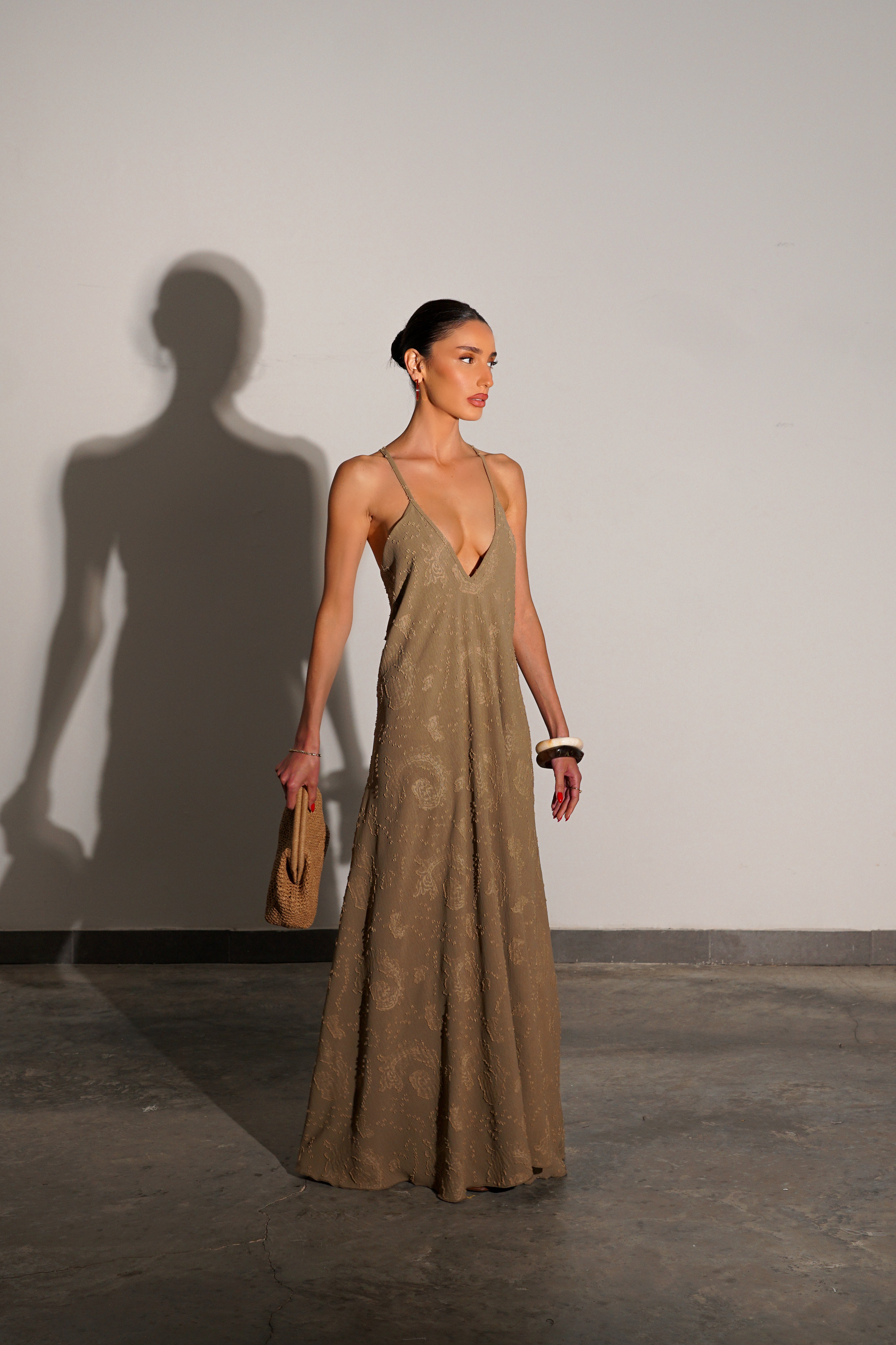 שמלת לונה-חאקי