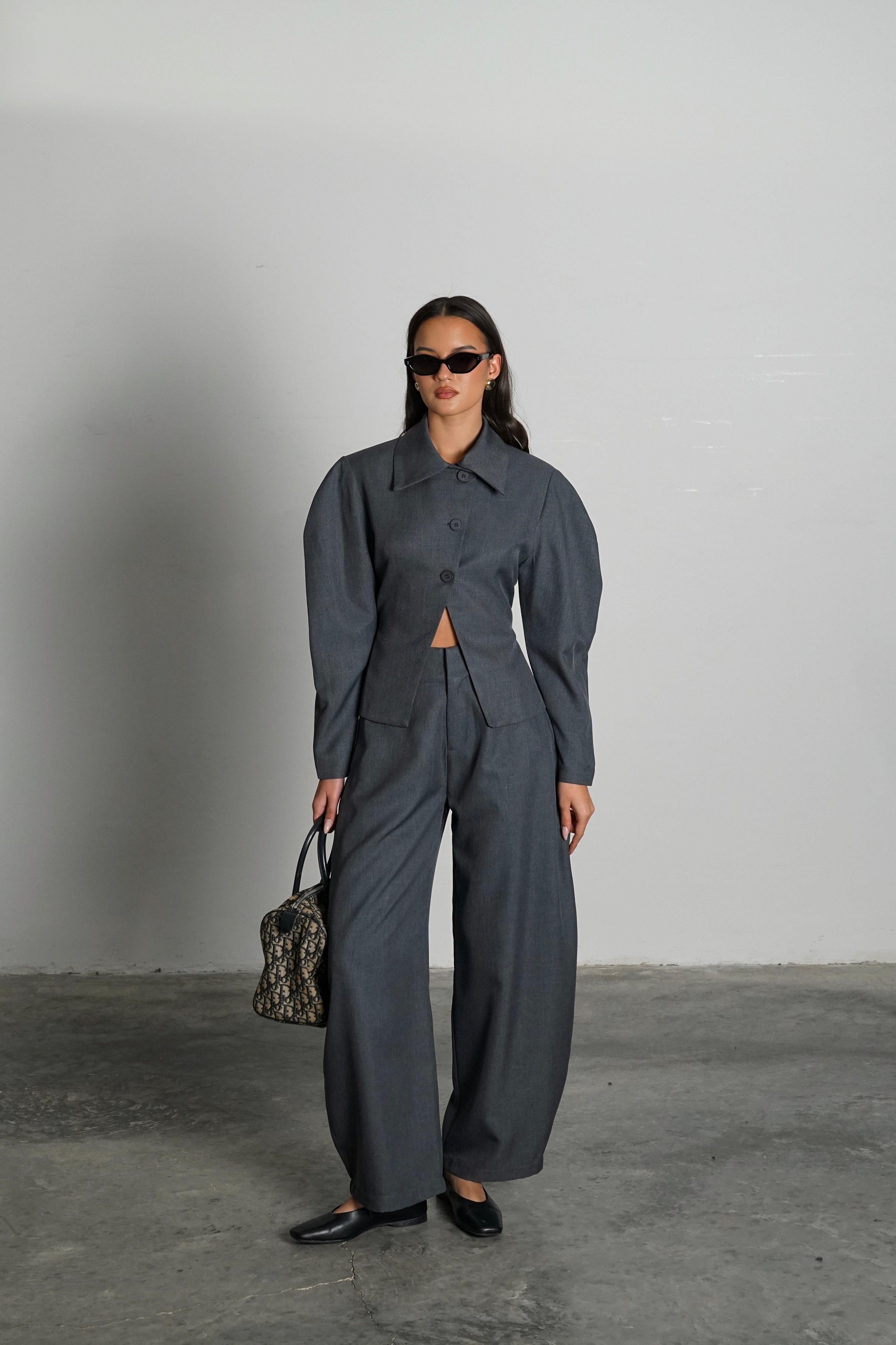 חליפת מידטאון-אפור