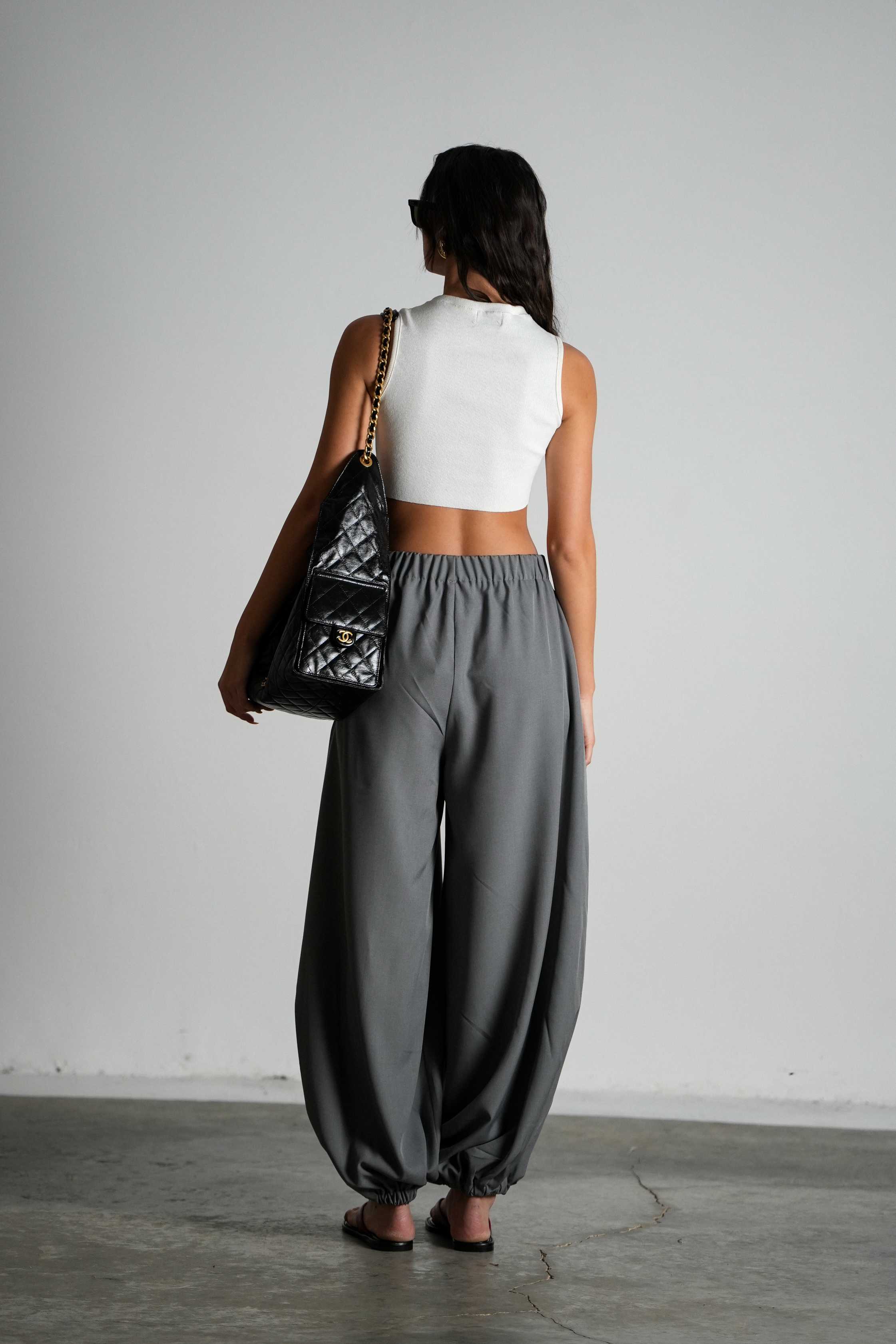 מכנסי טייטל-אפור