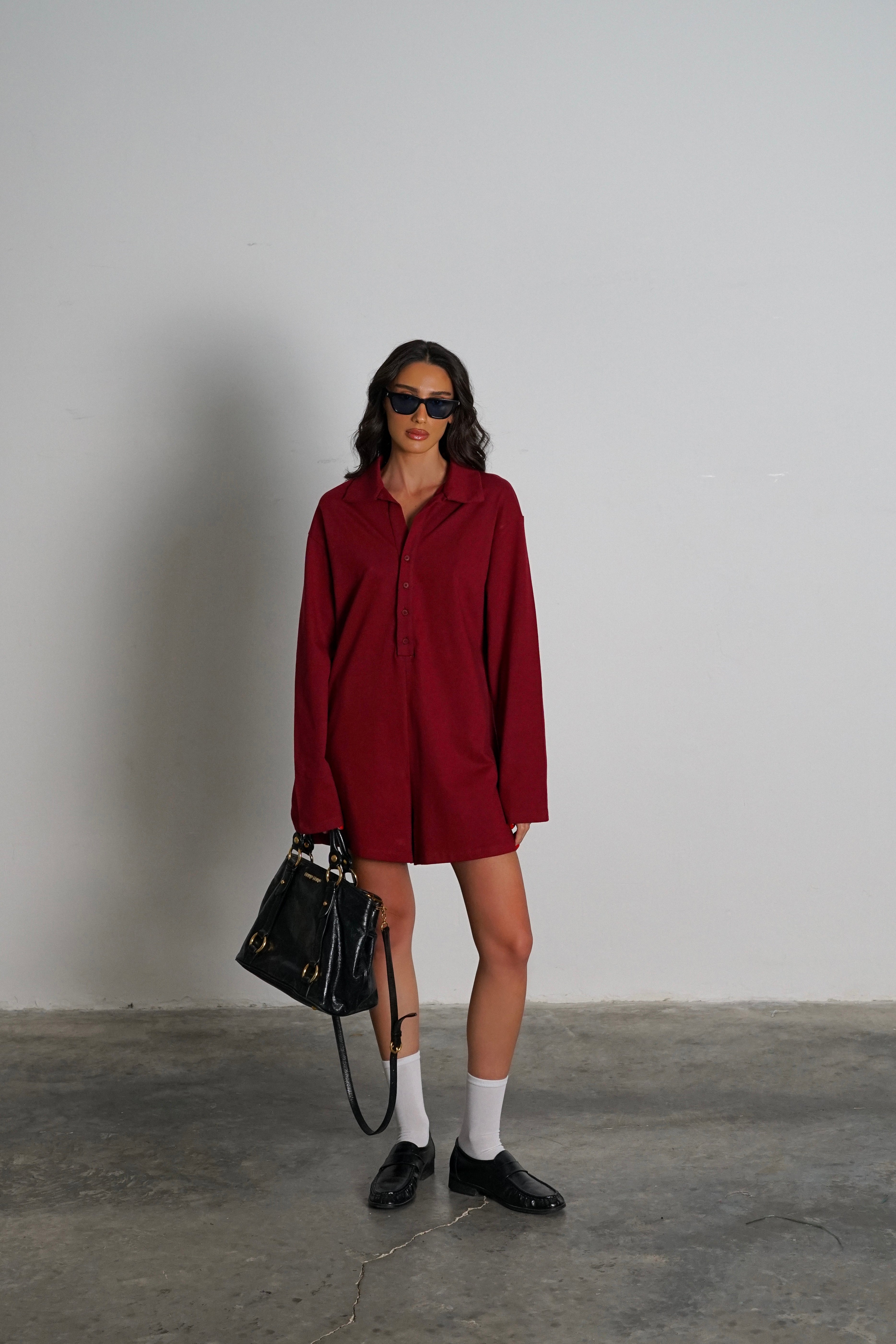 אוברול ריטמי-בורדו