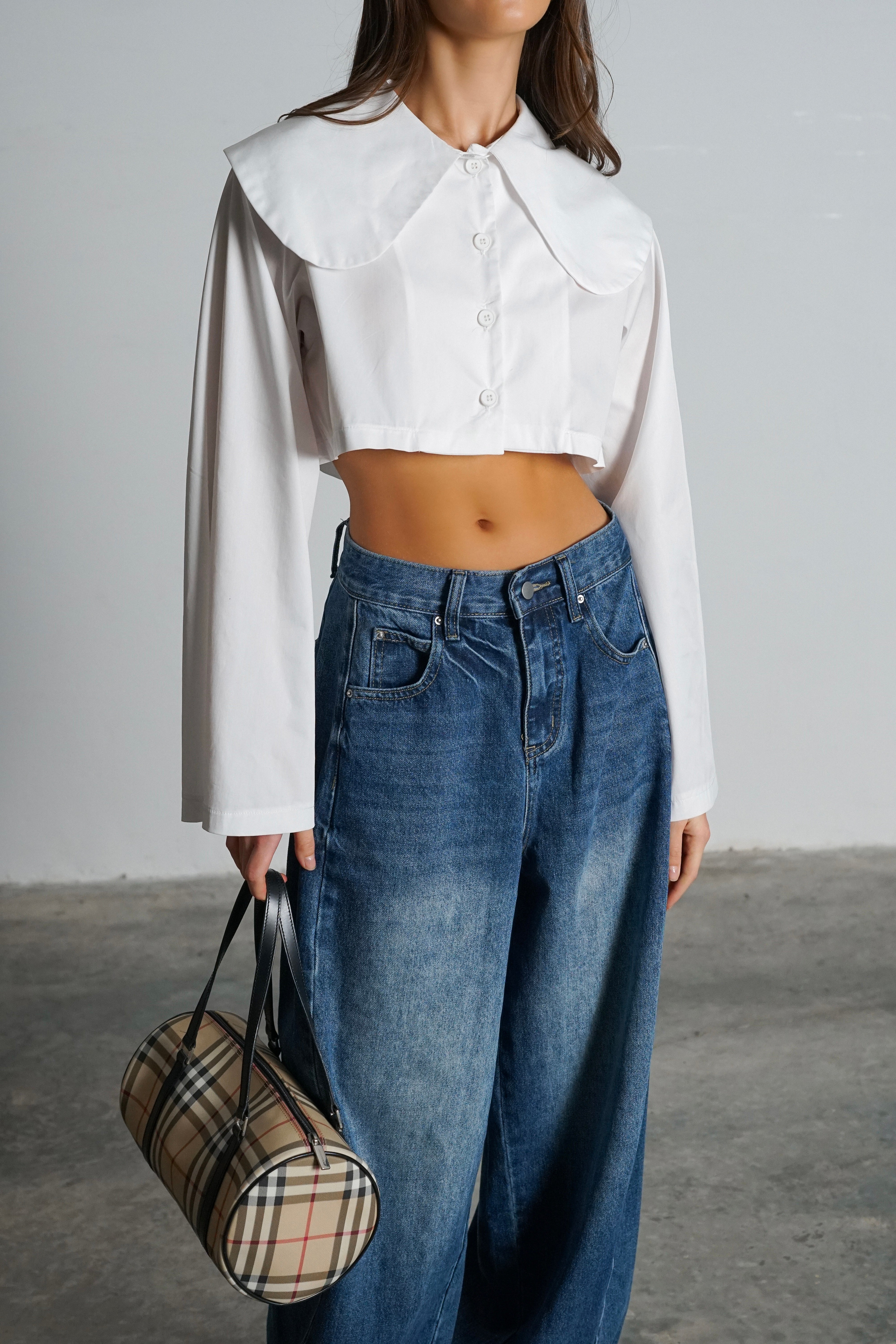 חולצת קרמברי-לבן