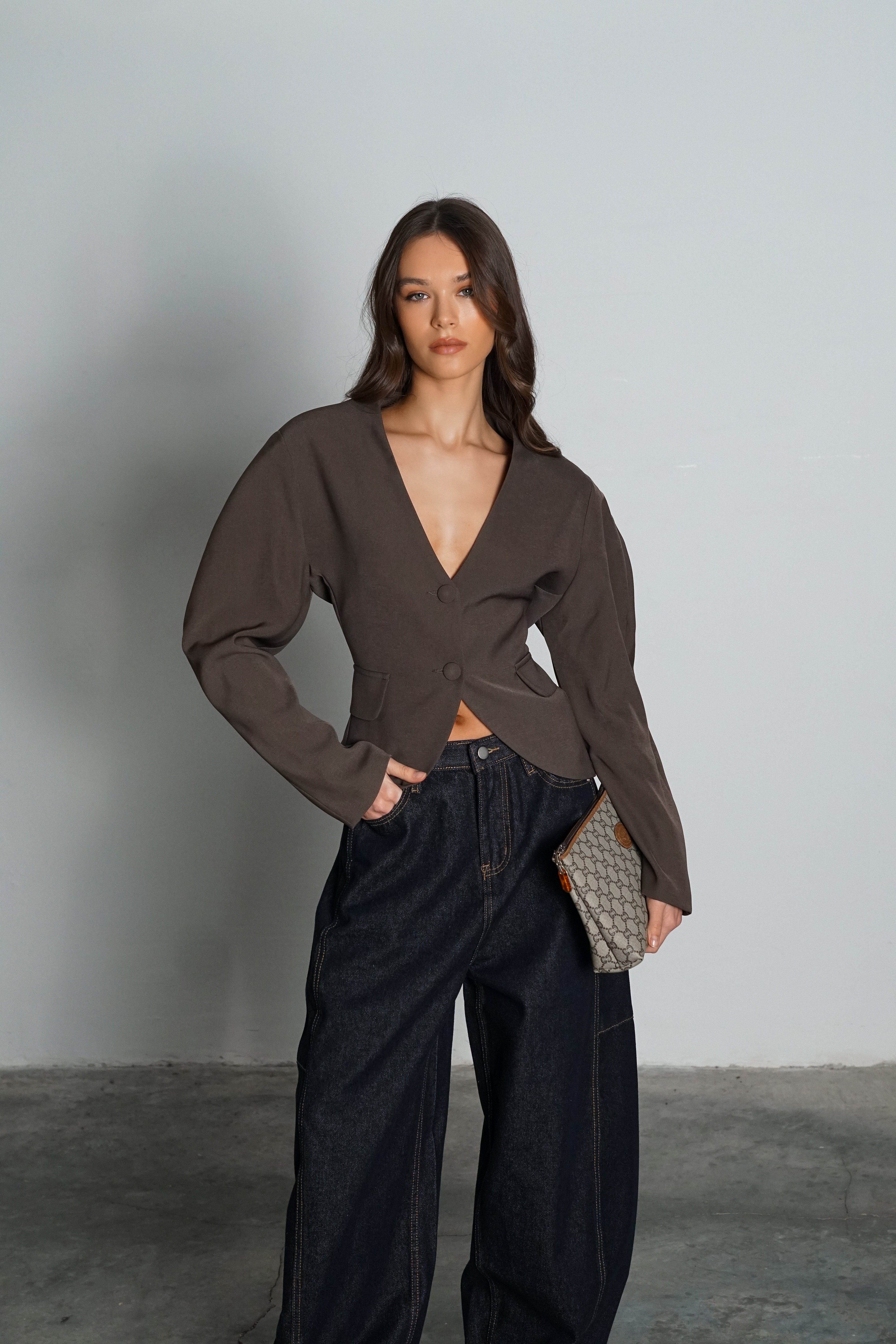 ג'קט אמיליה-חום