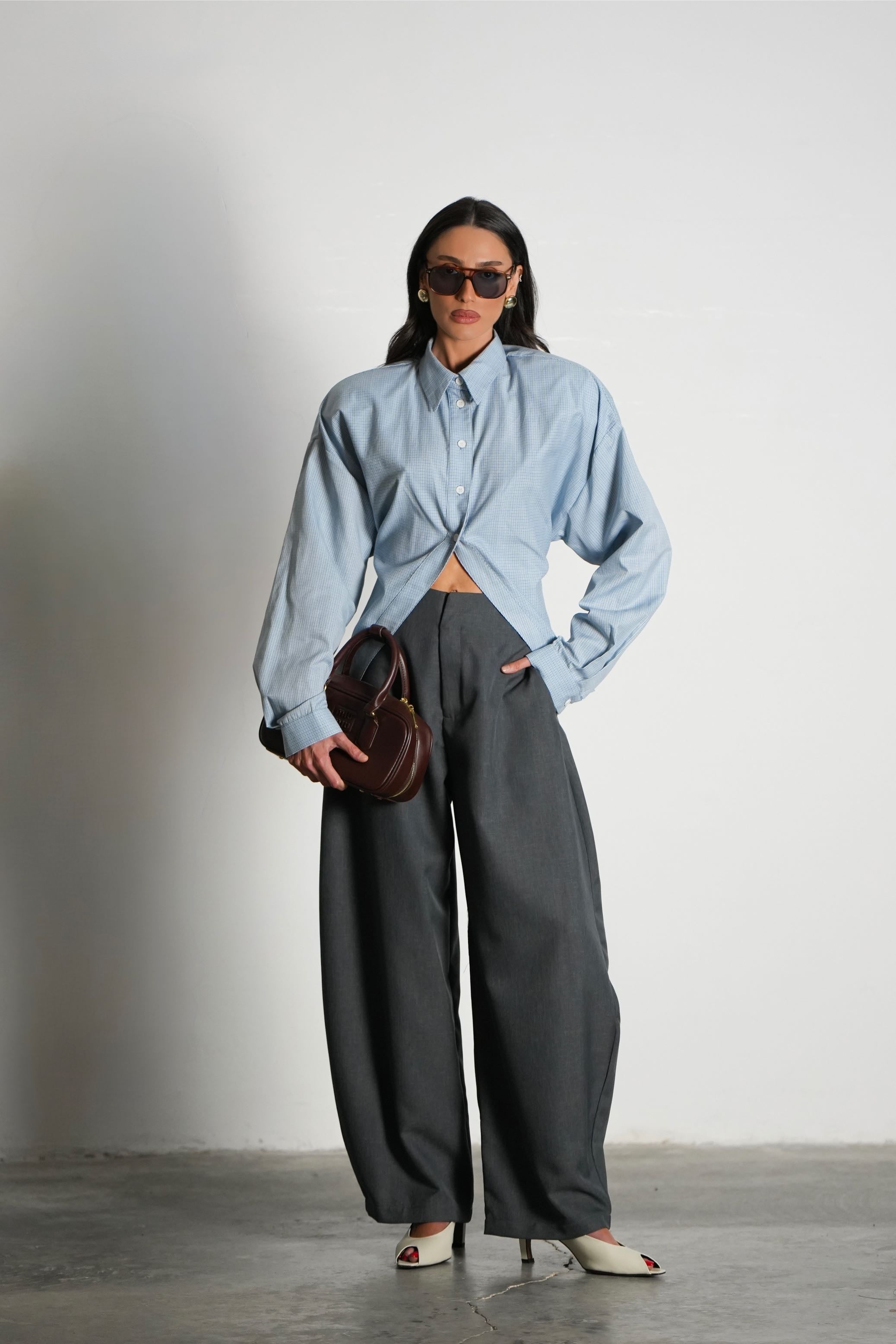 חולצת סילברה-תכלת