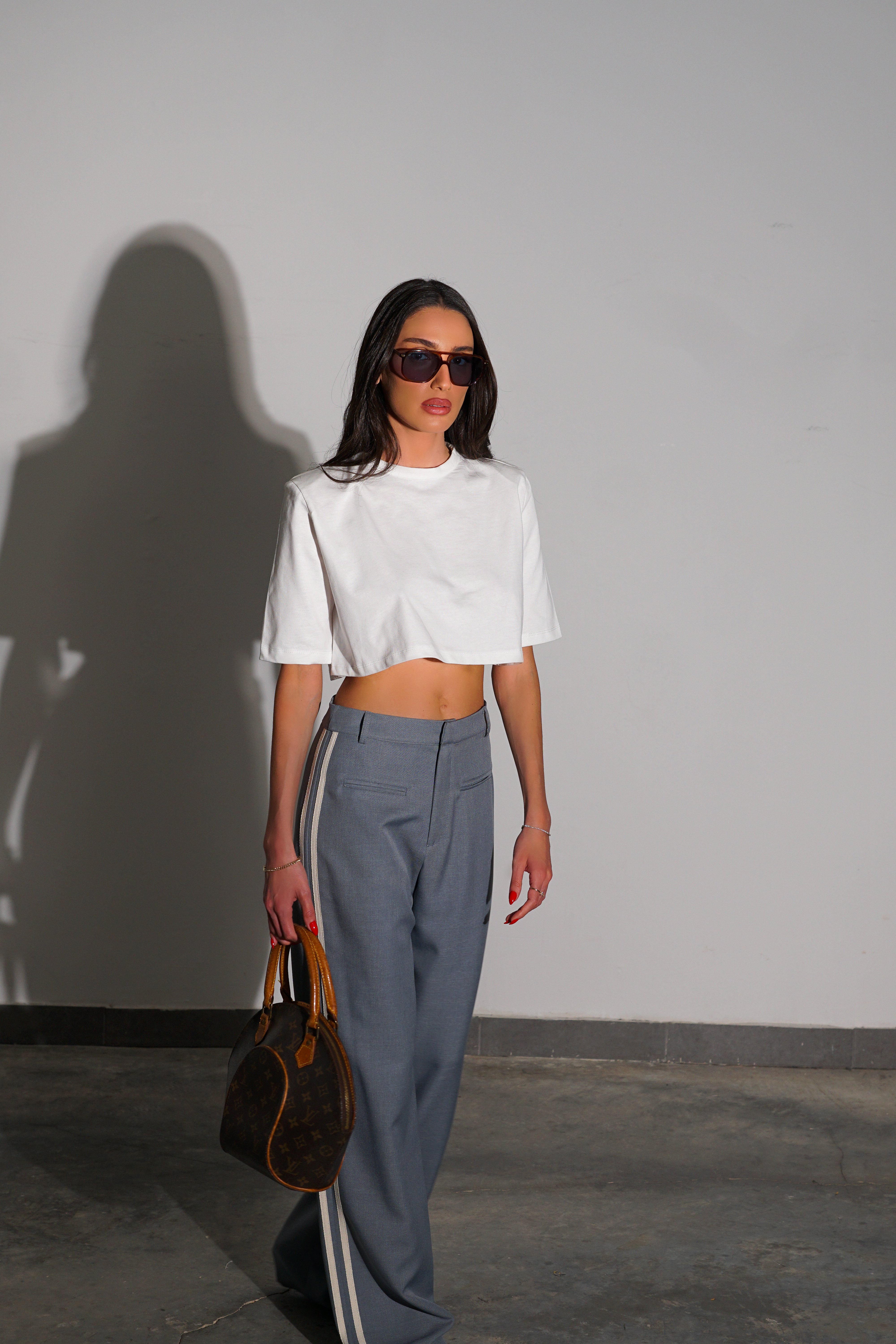 מכנסי ריילי-אפור