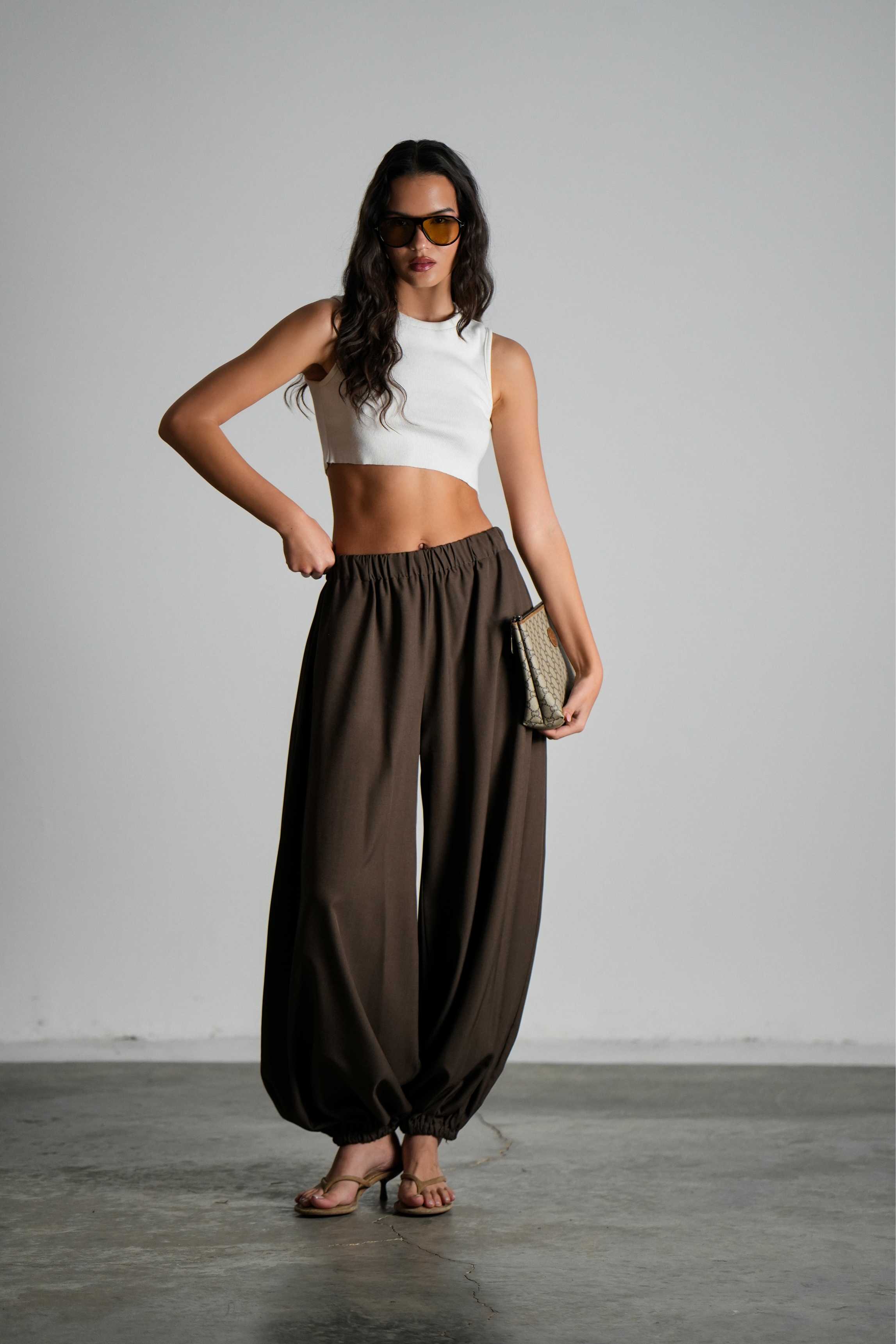 מכנסי טייטל-חום