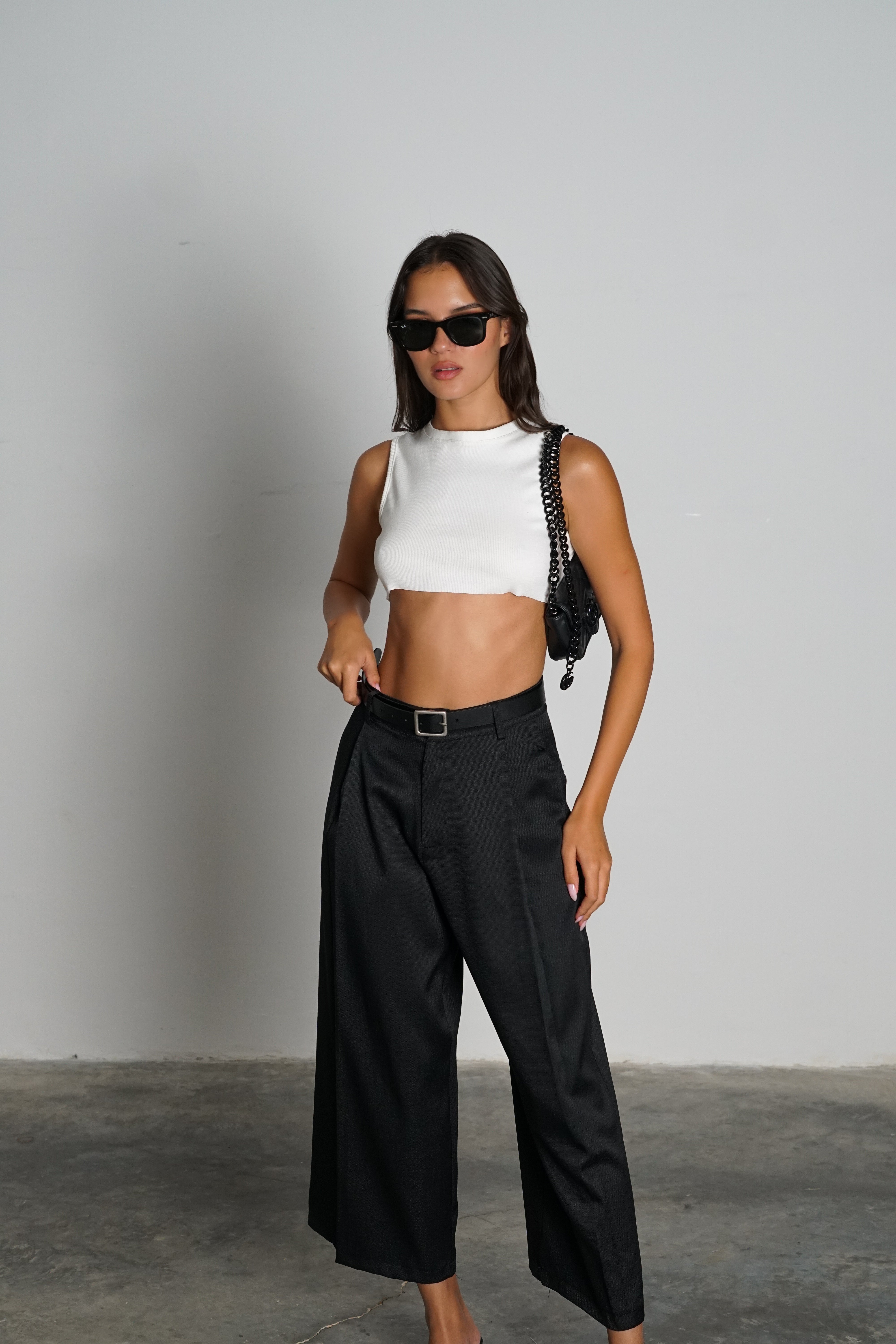 מכנסי רזילין-שחור