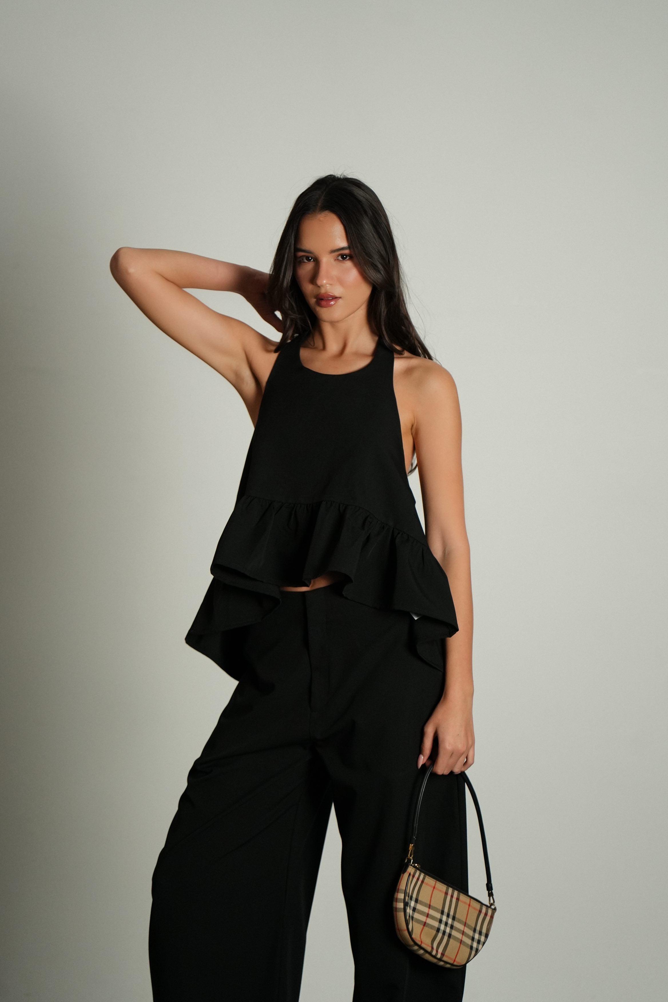 חליפת סינטי-שחור