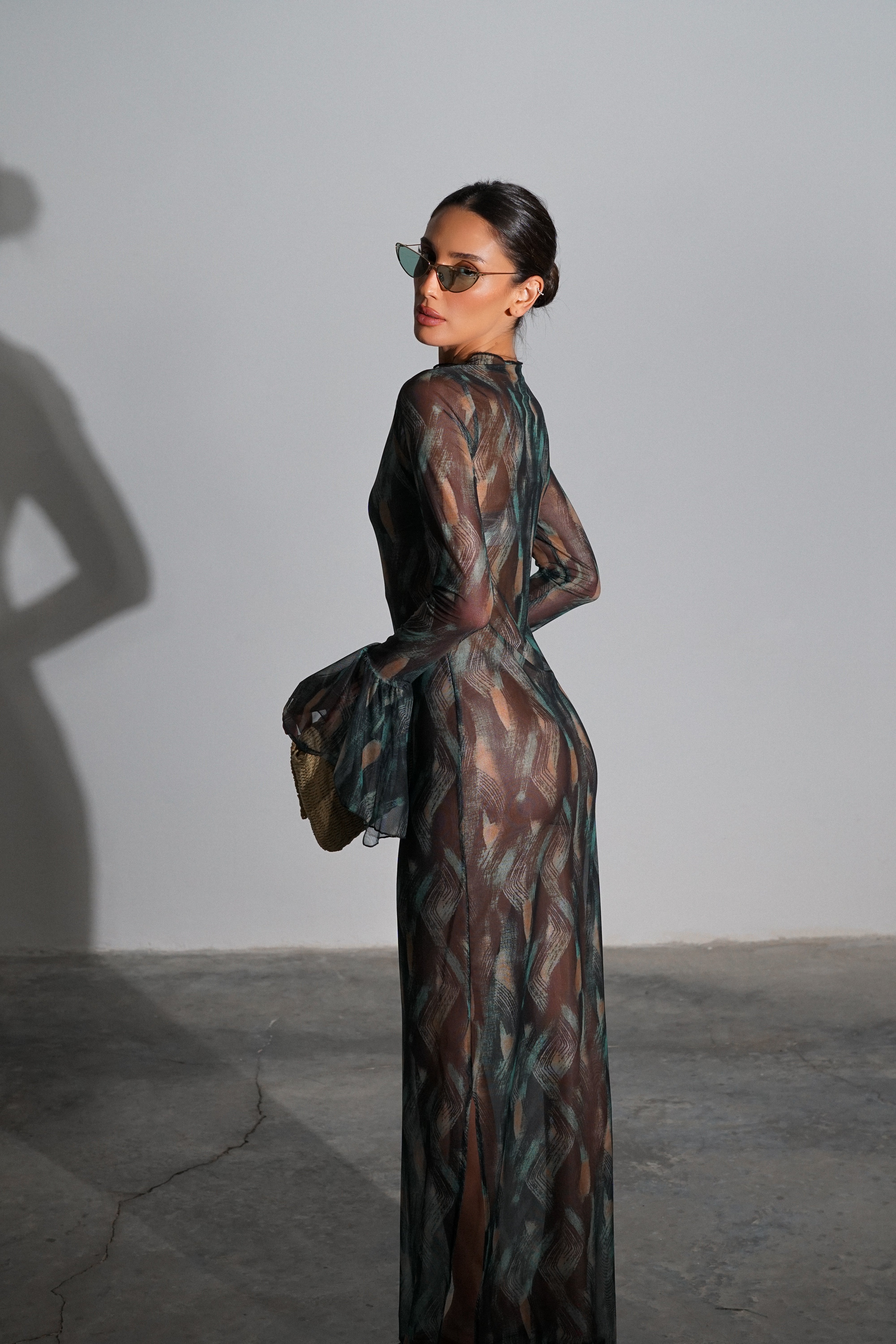 שמלת ג'יידי-ירוק