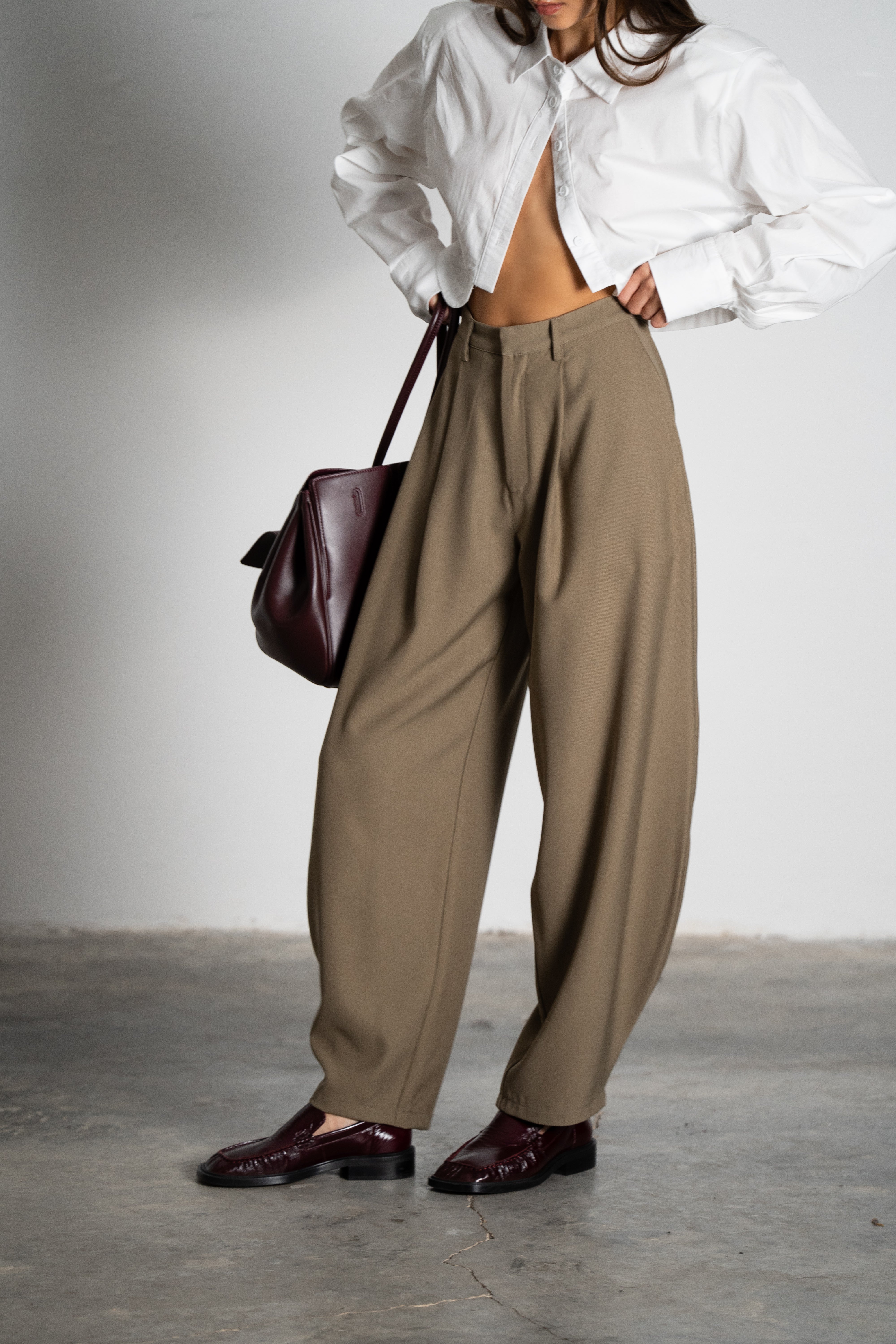 מכנסי טיזר-חאקי