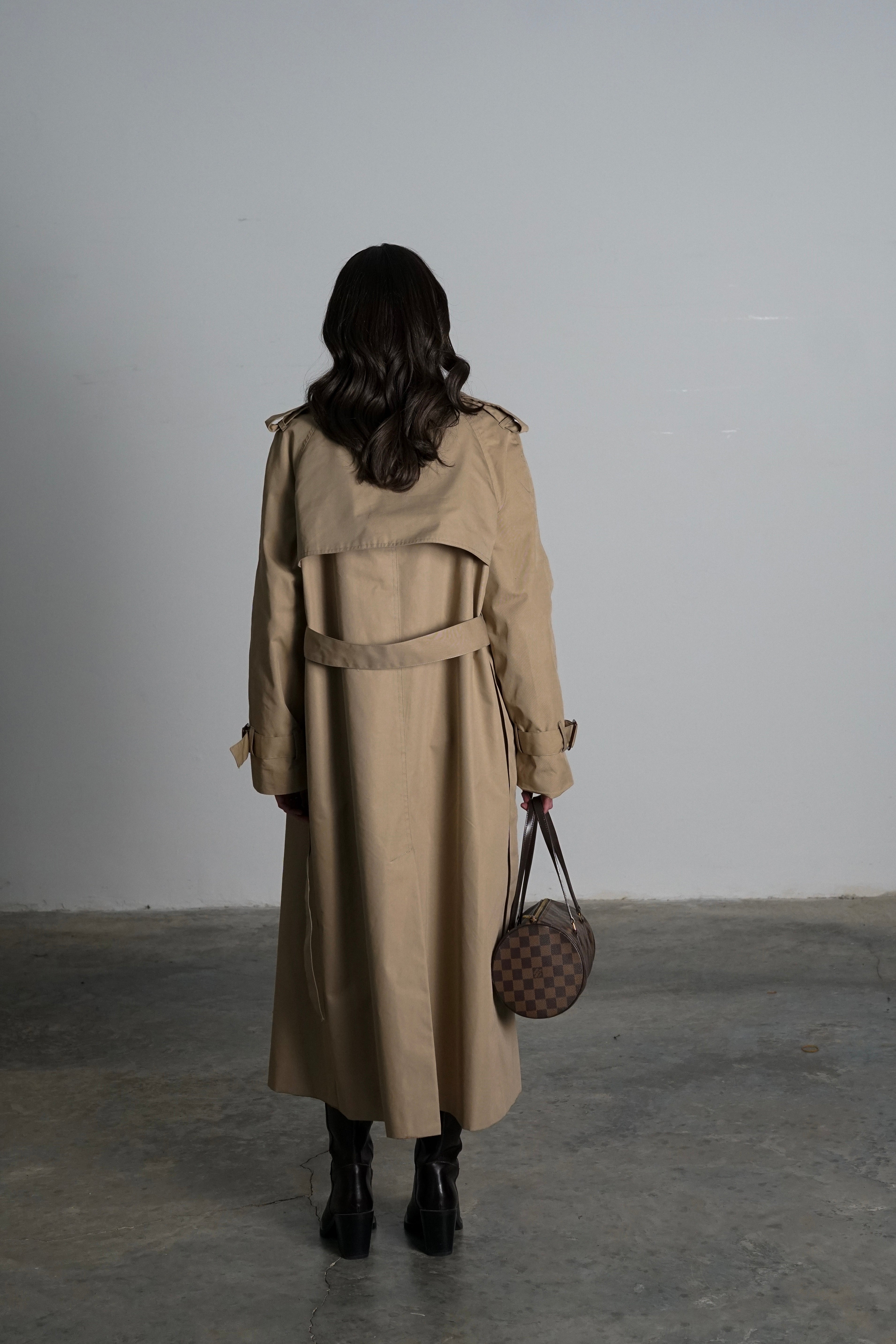 מעיל טרנץ' פיורל-בז כהה