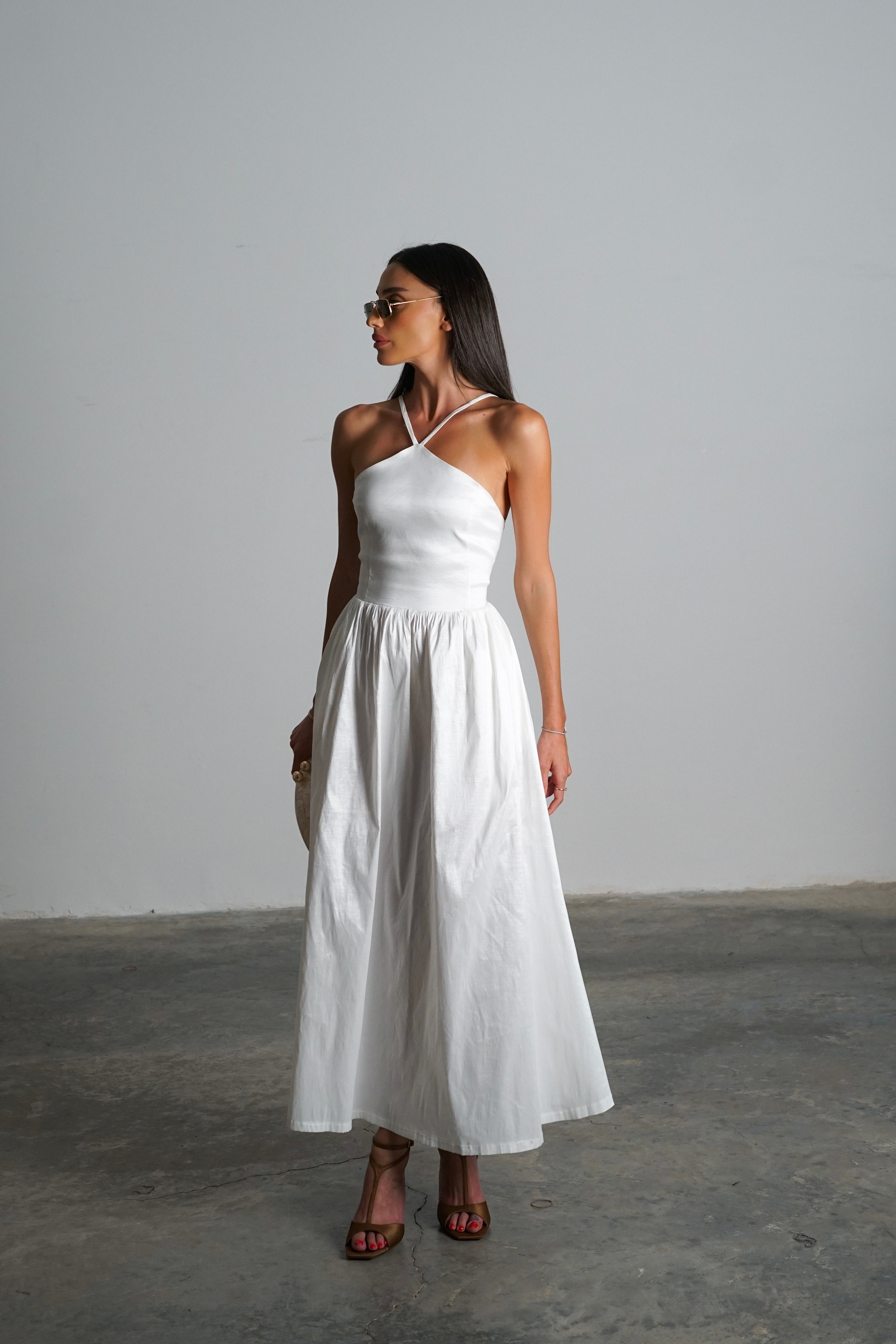 שמלת לינקי-לבן