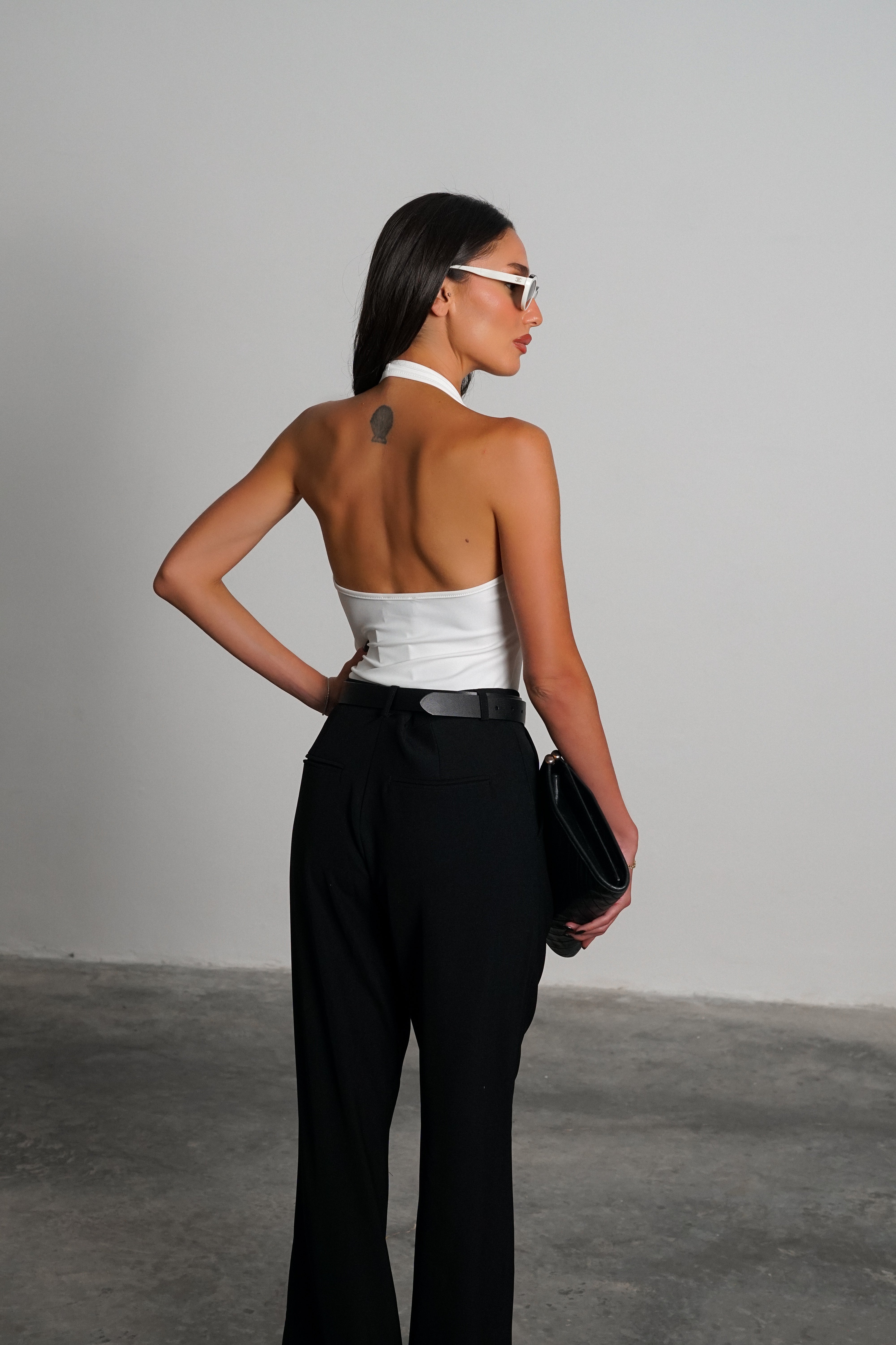 בגד גוף מורג'י-לבן