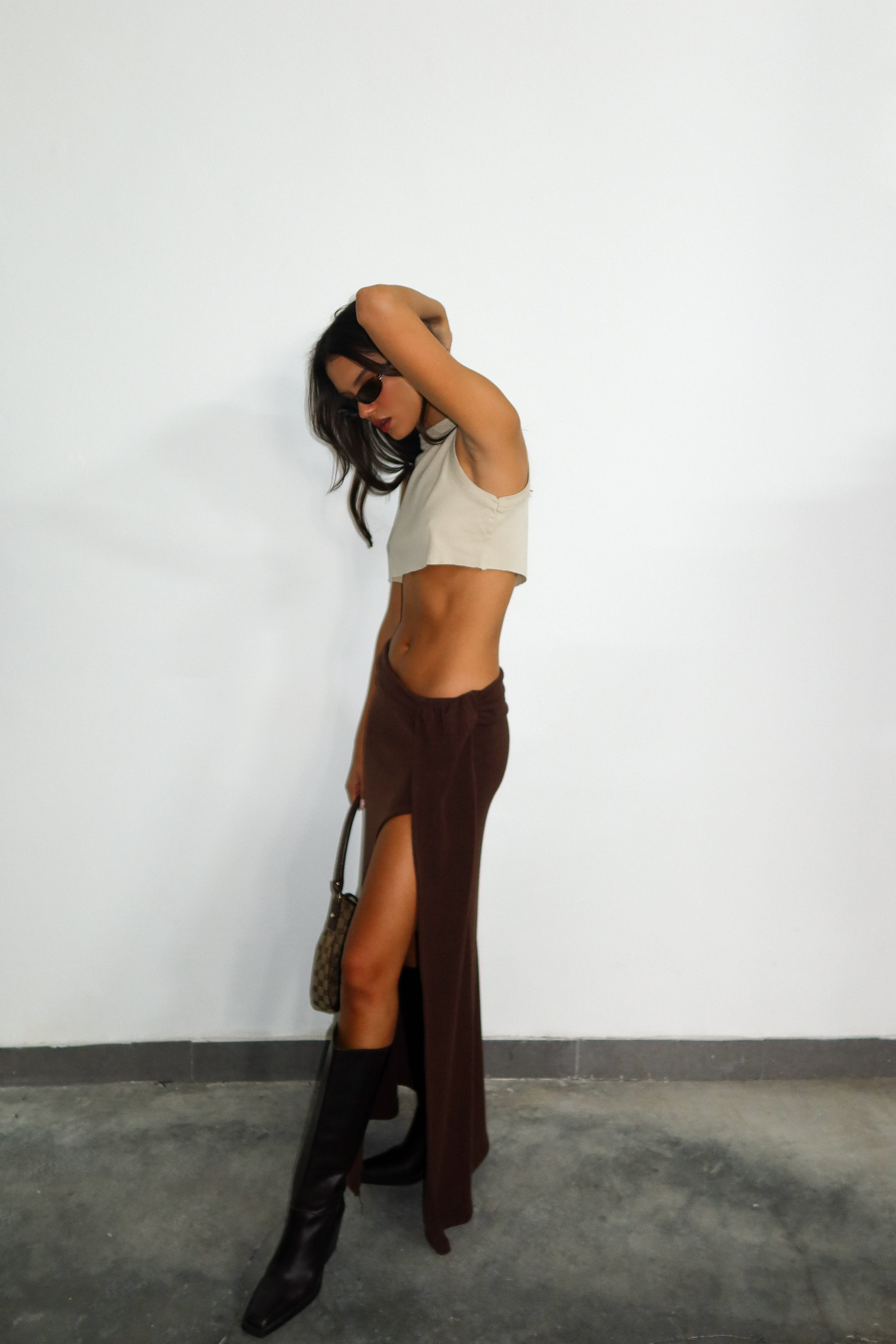 חצאית מלאני-חום