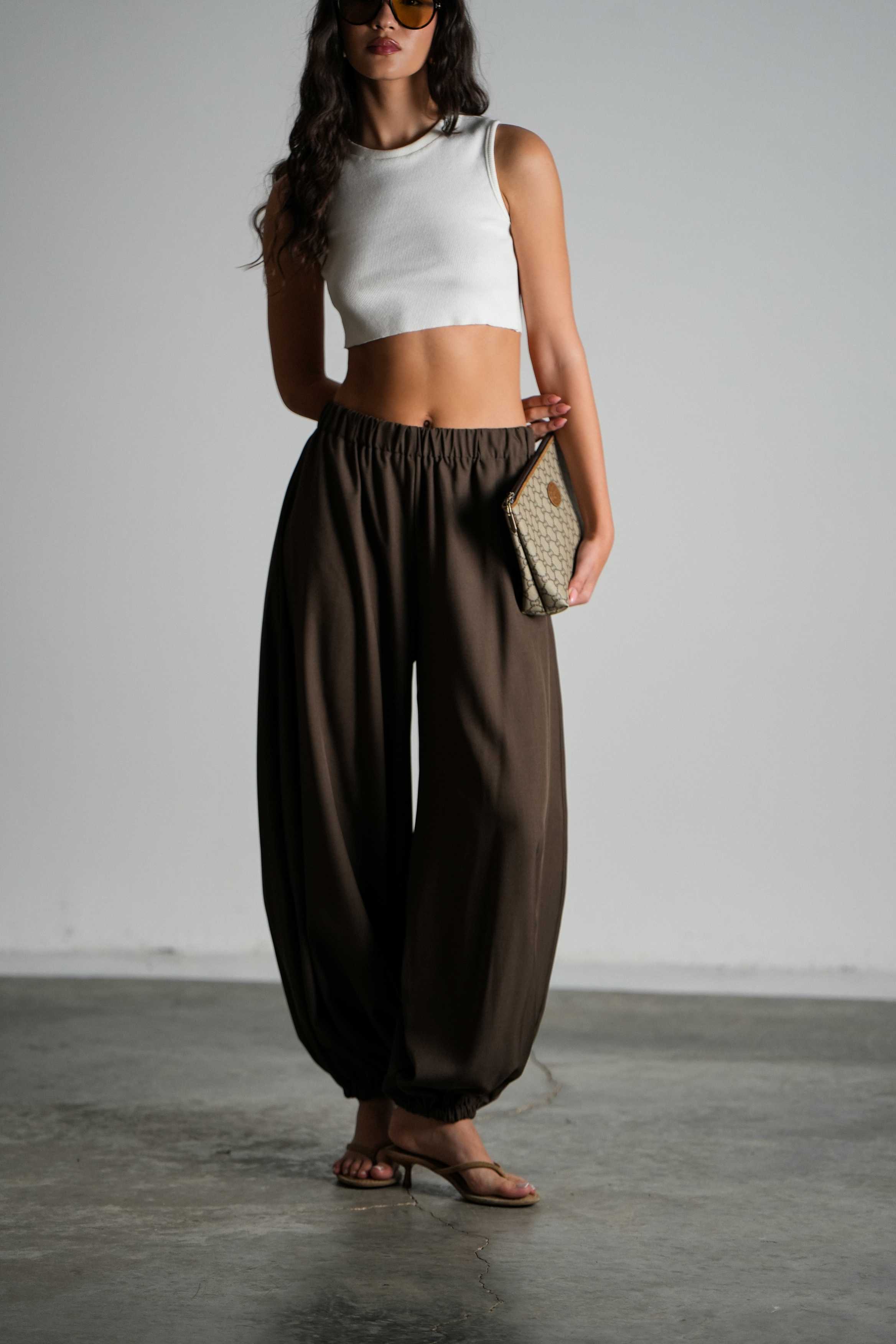 מכנסי טייטל-חום