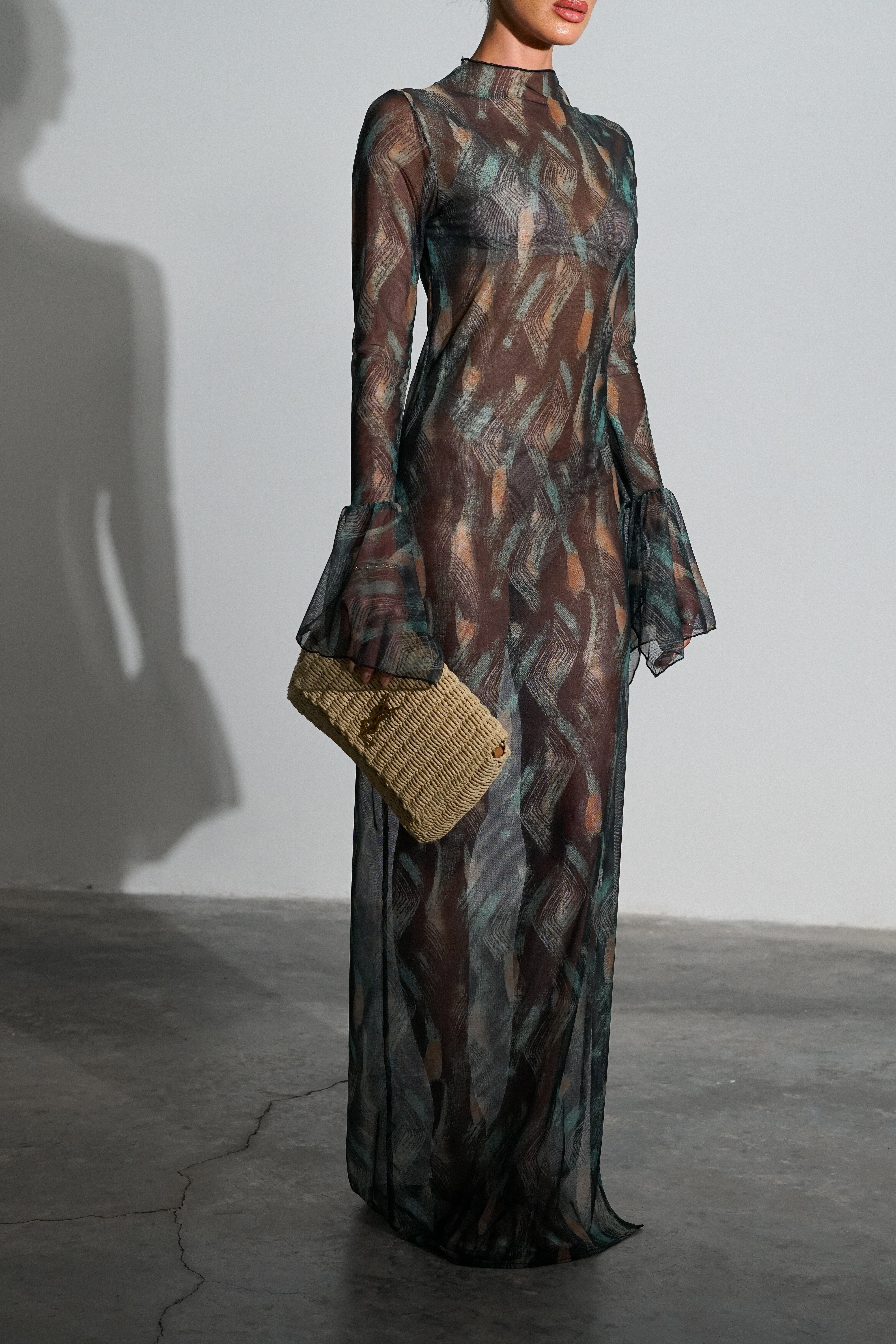 שמלת ג'יידי-ירוק