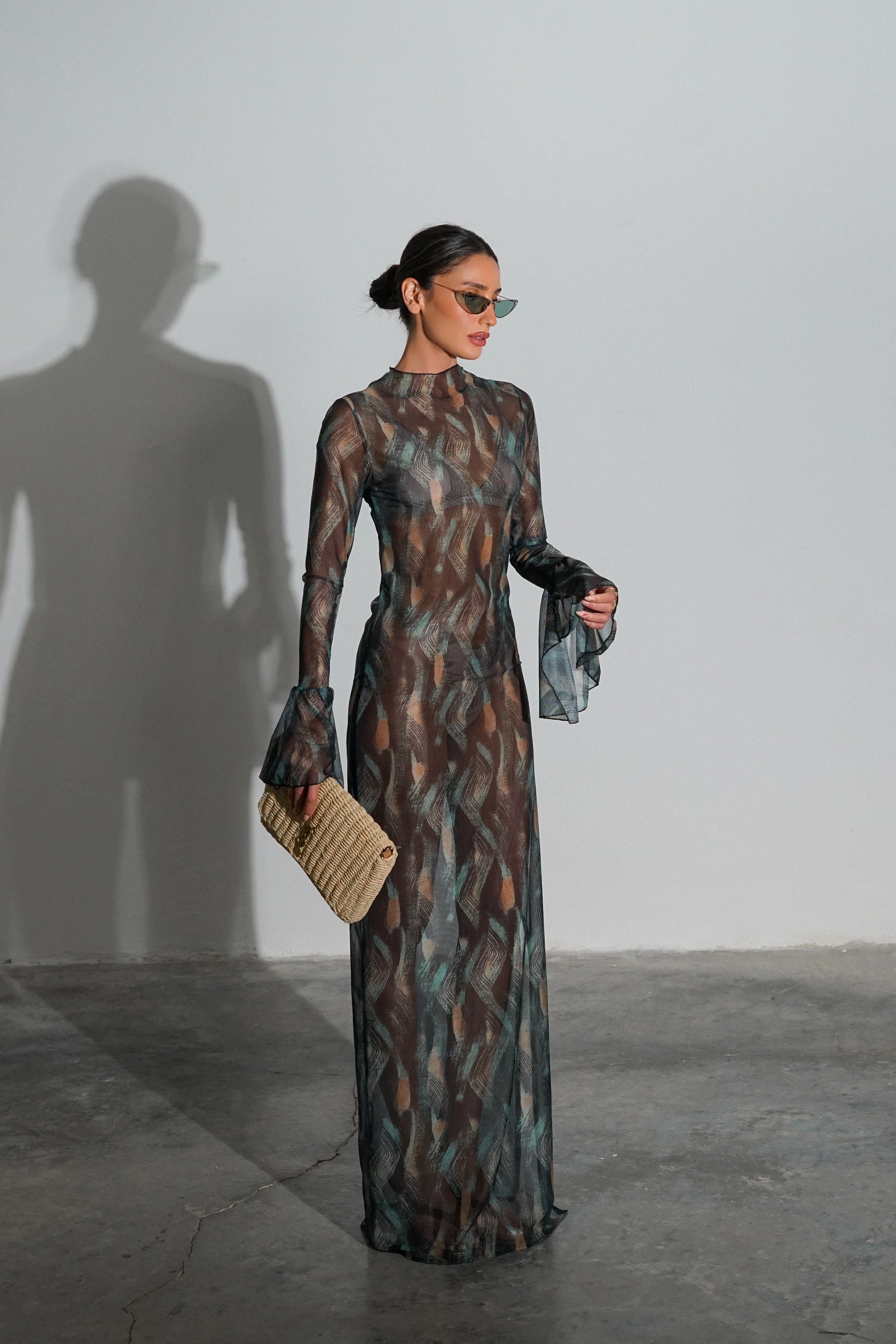 שמלת ג'יידי-ירוק