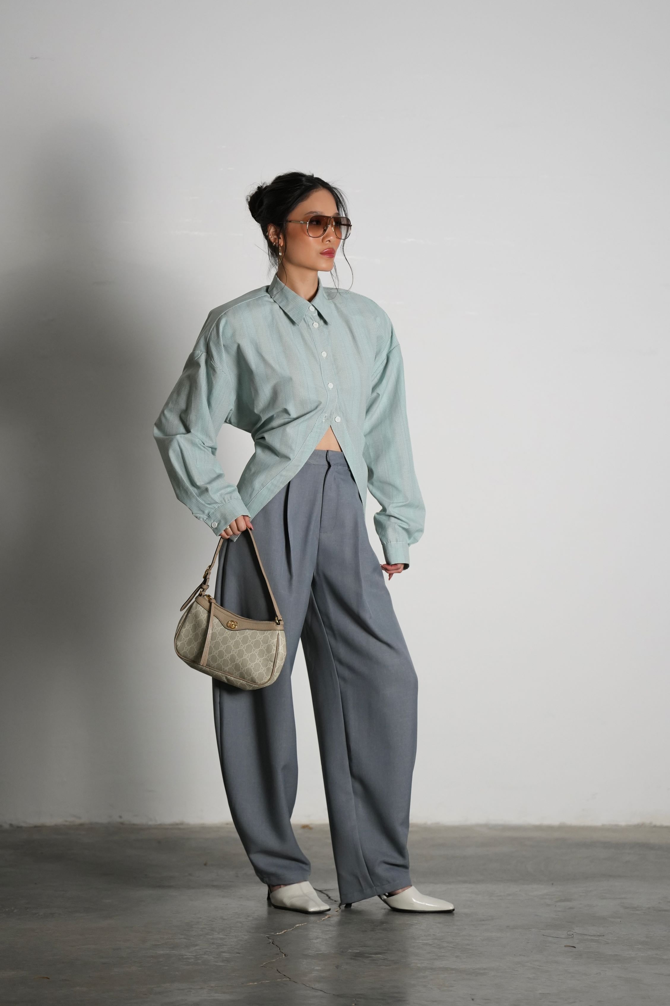 חולצת סילברה-ירוק בהיר