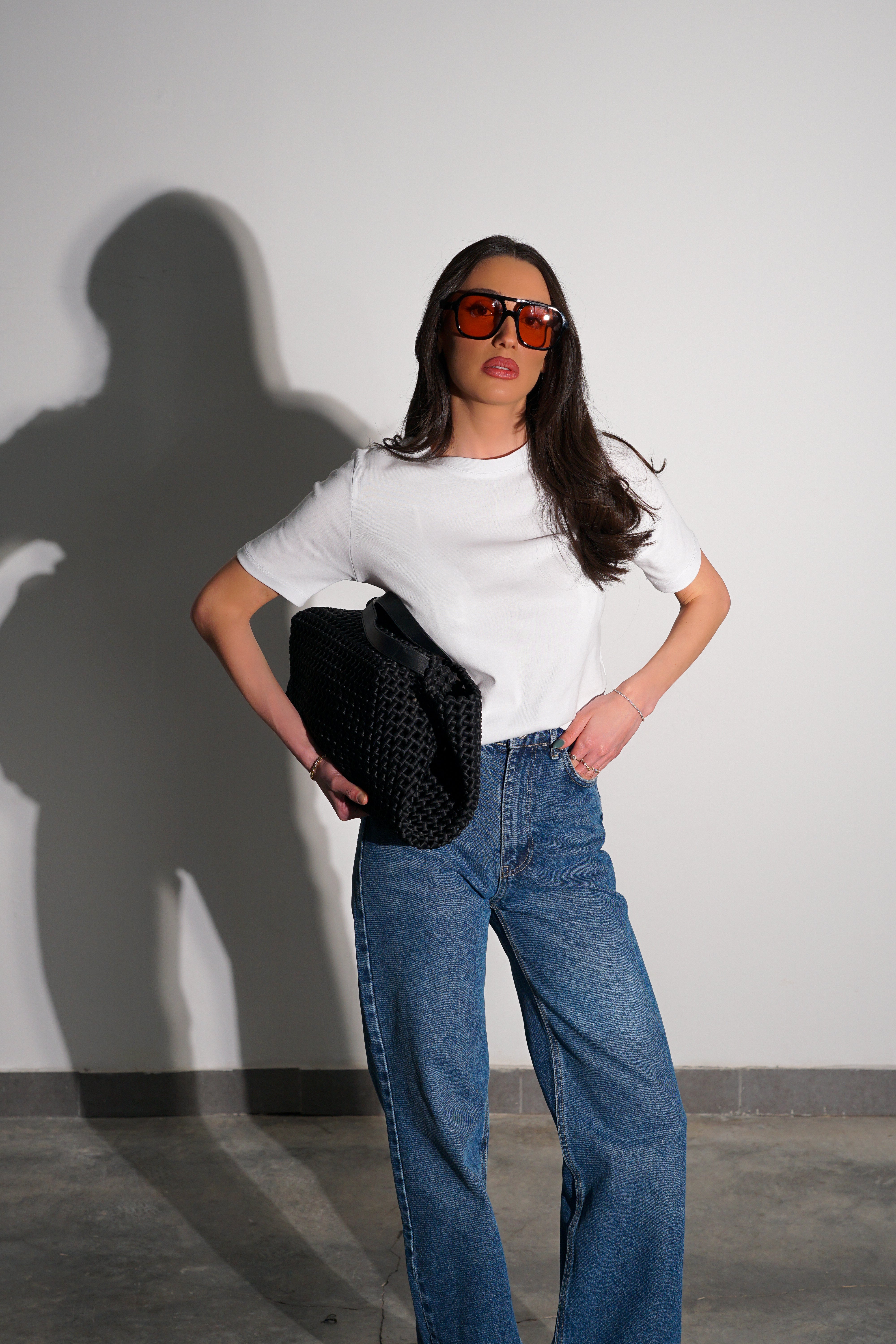 חולצת בייסיק טי-לבן