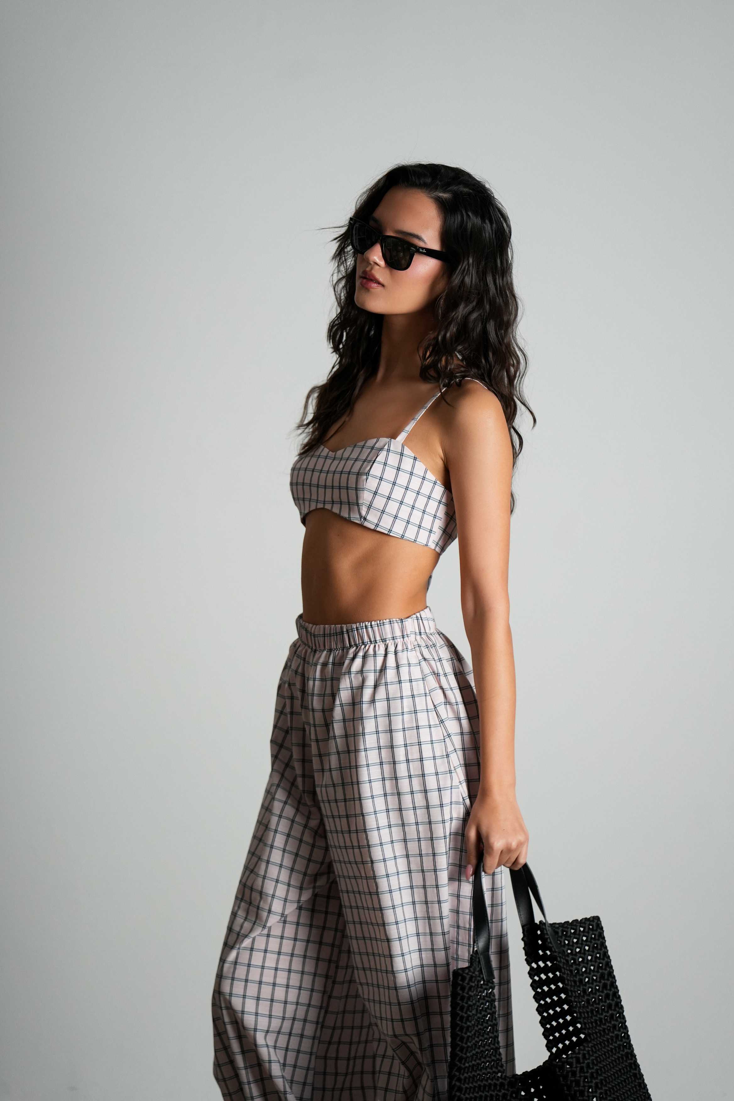 חליפת דקטון-ורוד משבצות