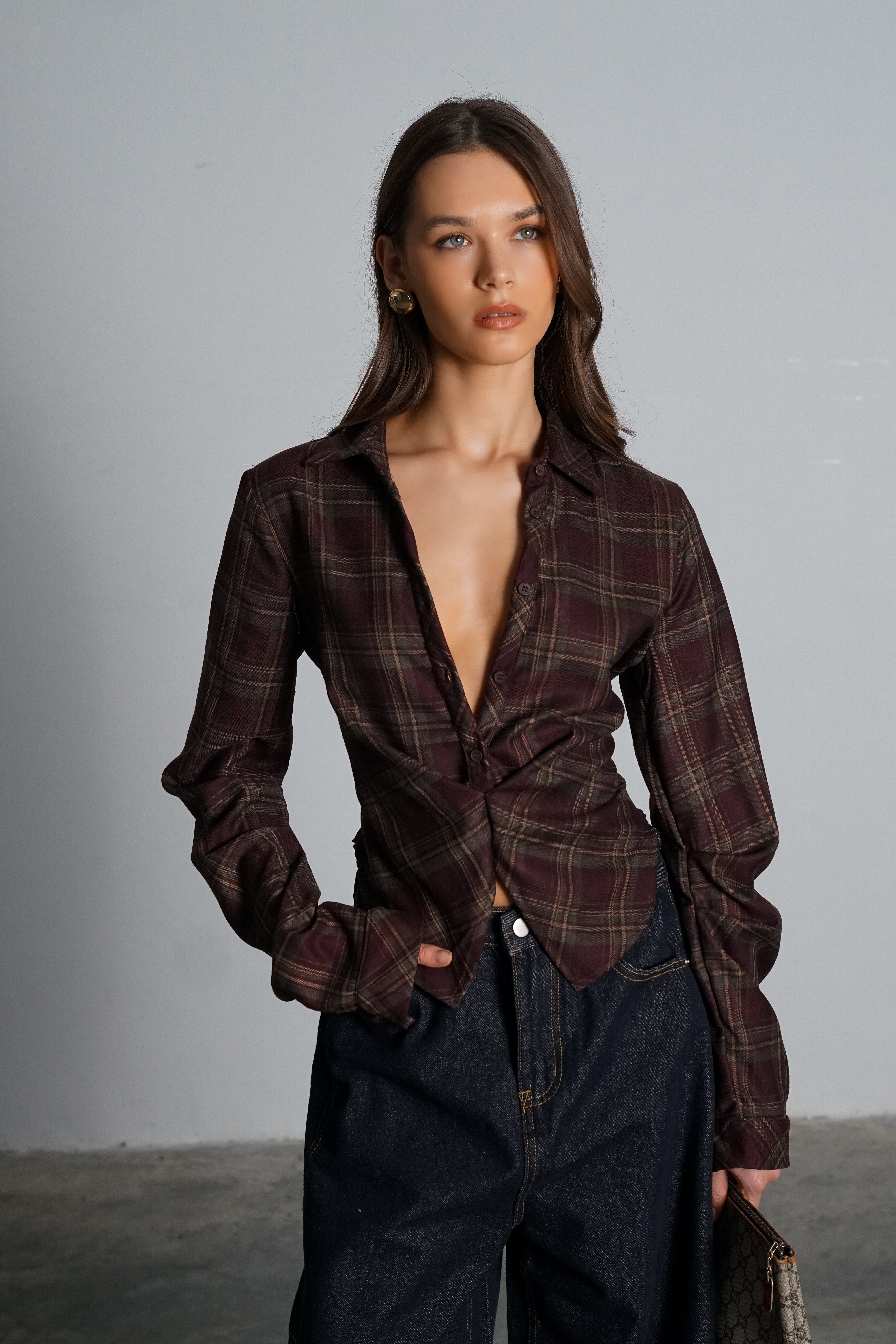 חולצת סאנסה-בורדו