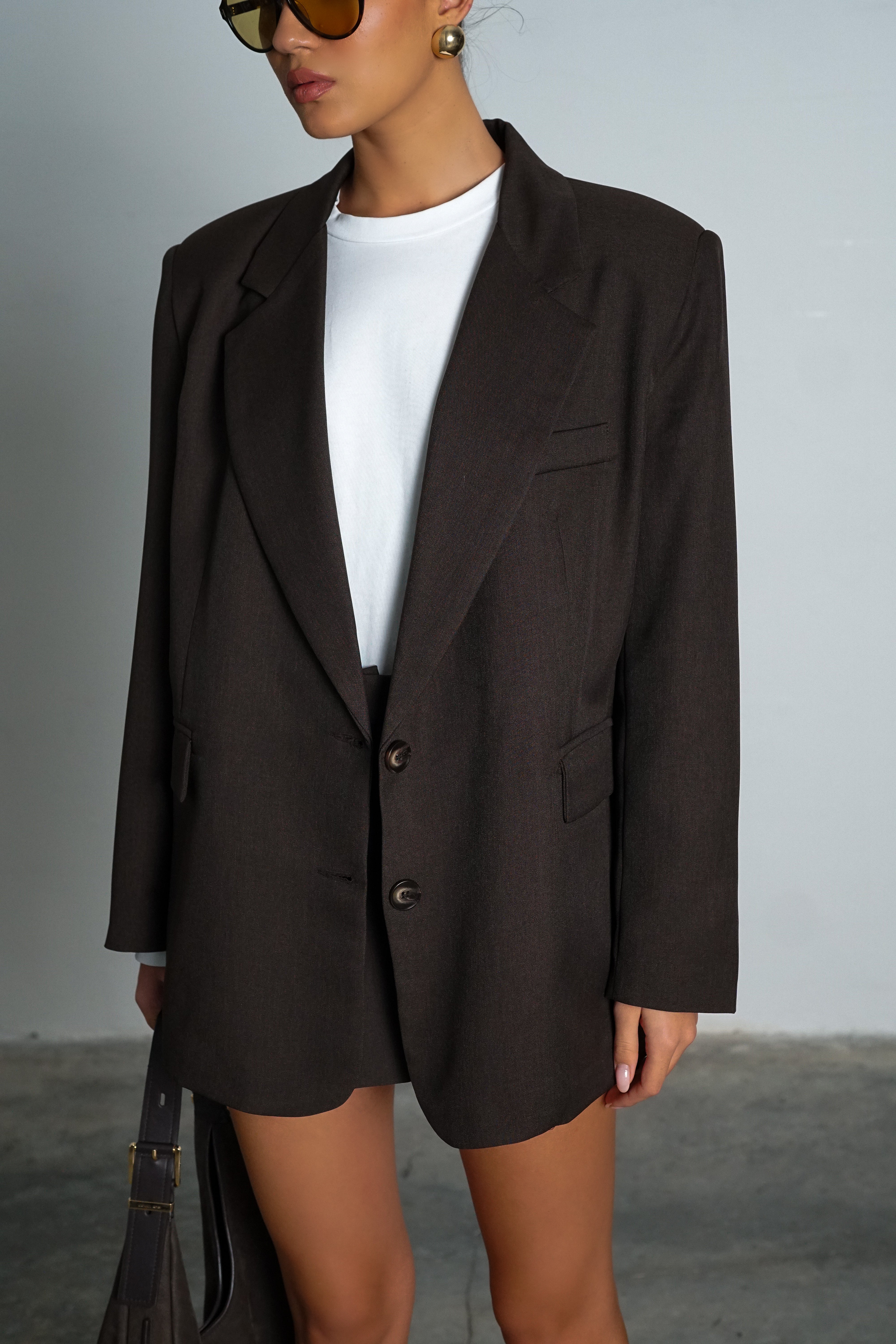 ג׳קט מילה-חום כהה