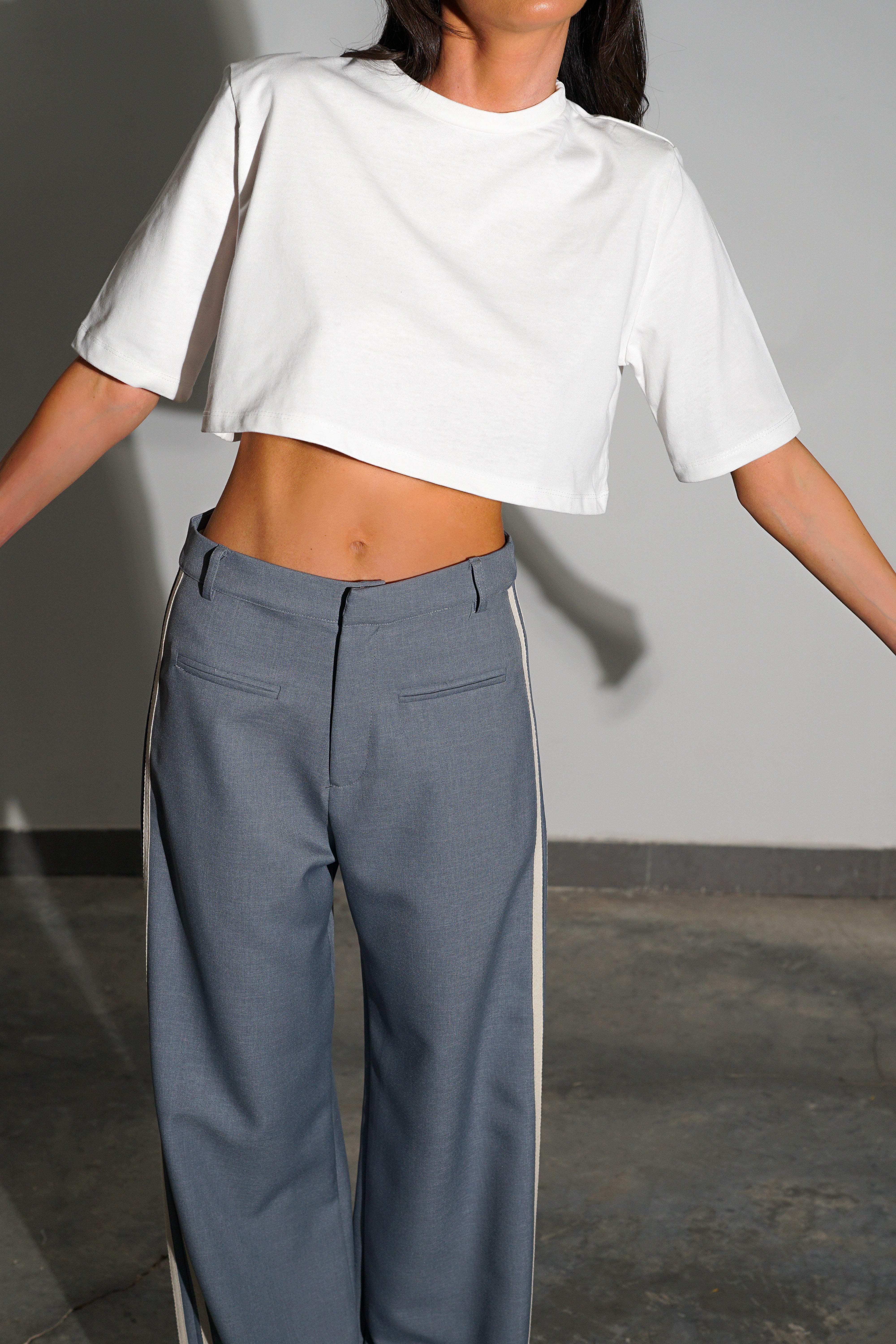 מכנסי ריילי-אפור