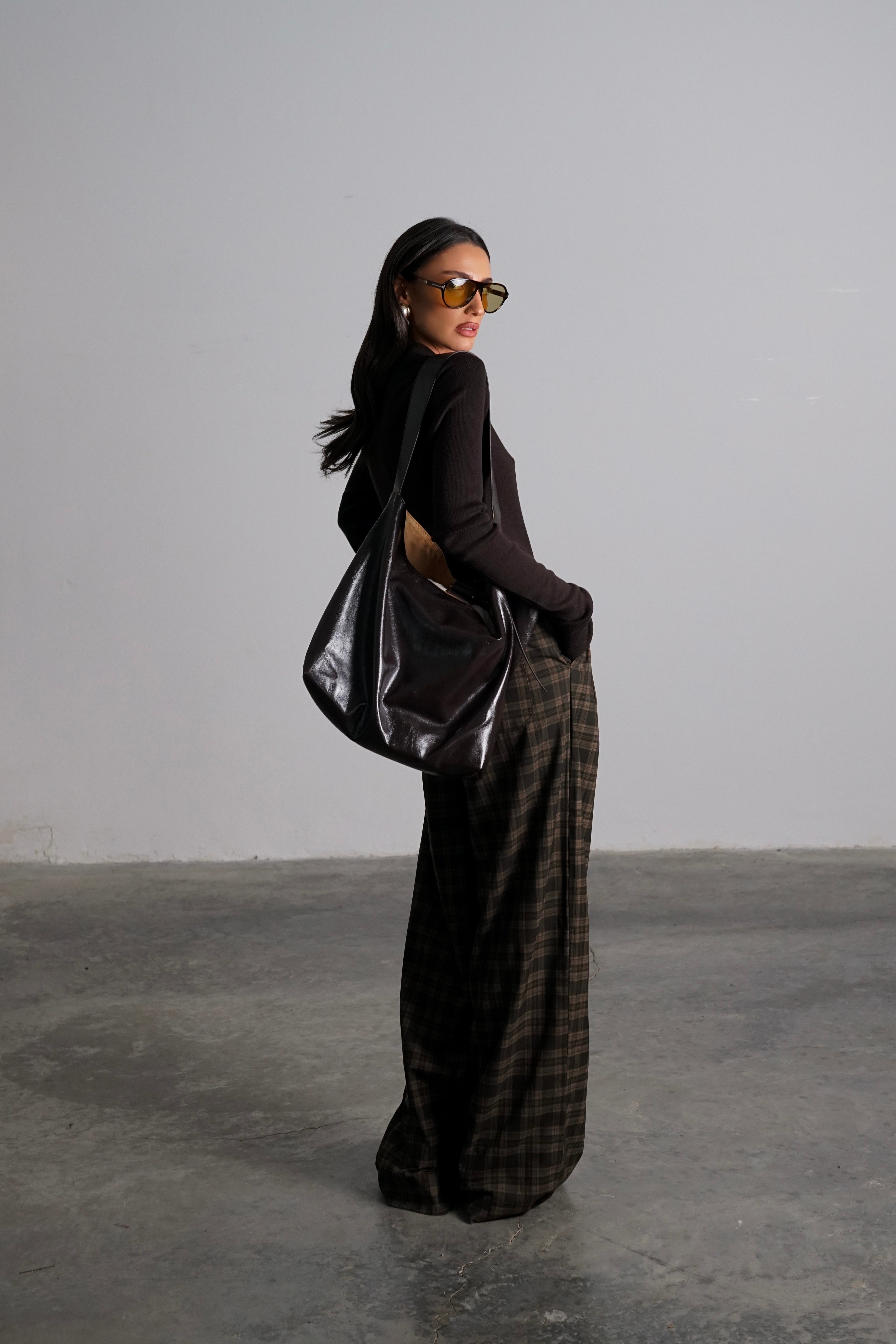 חולצת פלאה-חום