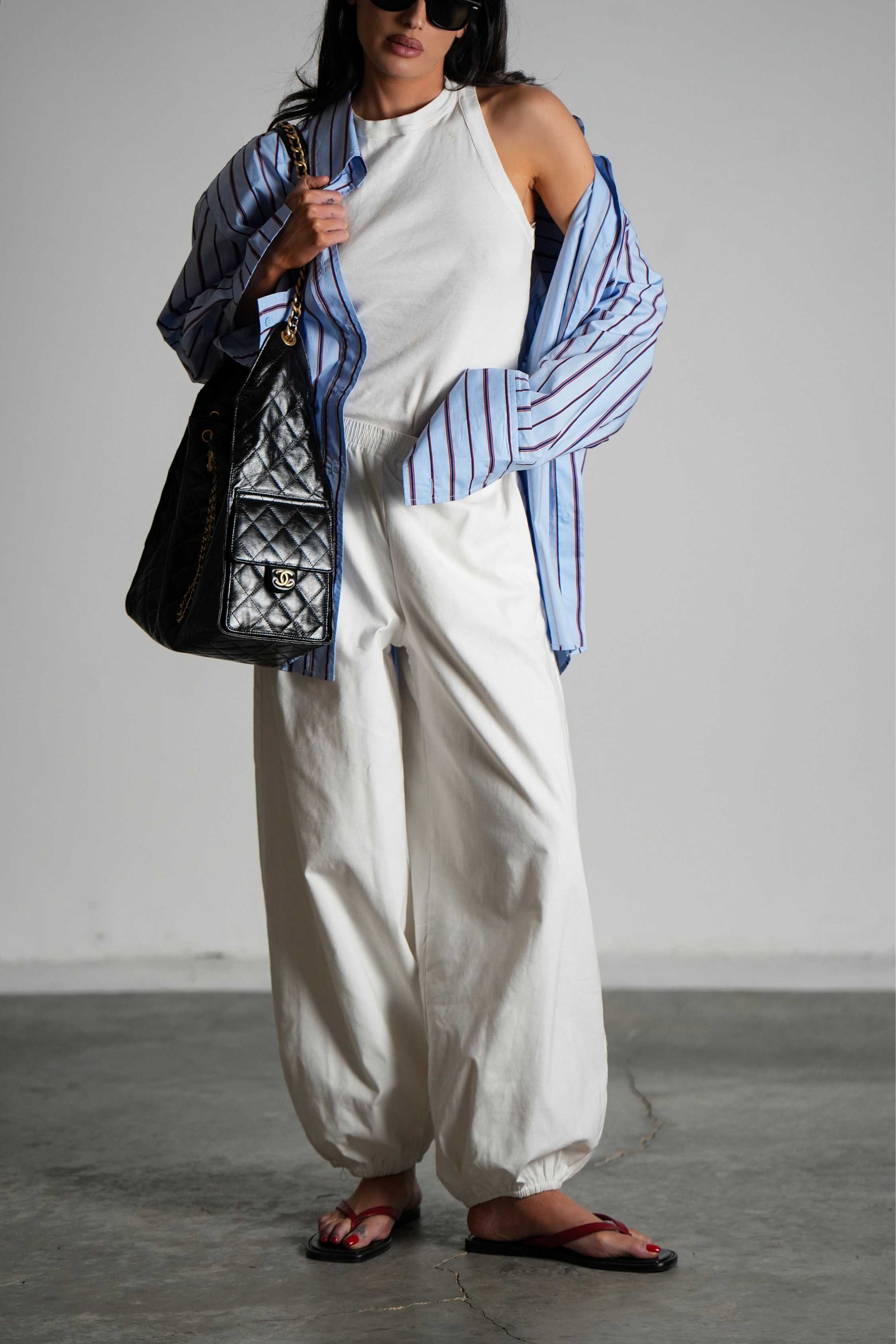 מכנסי ליריקה-לבן