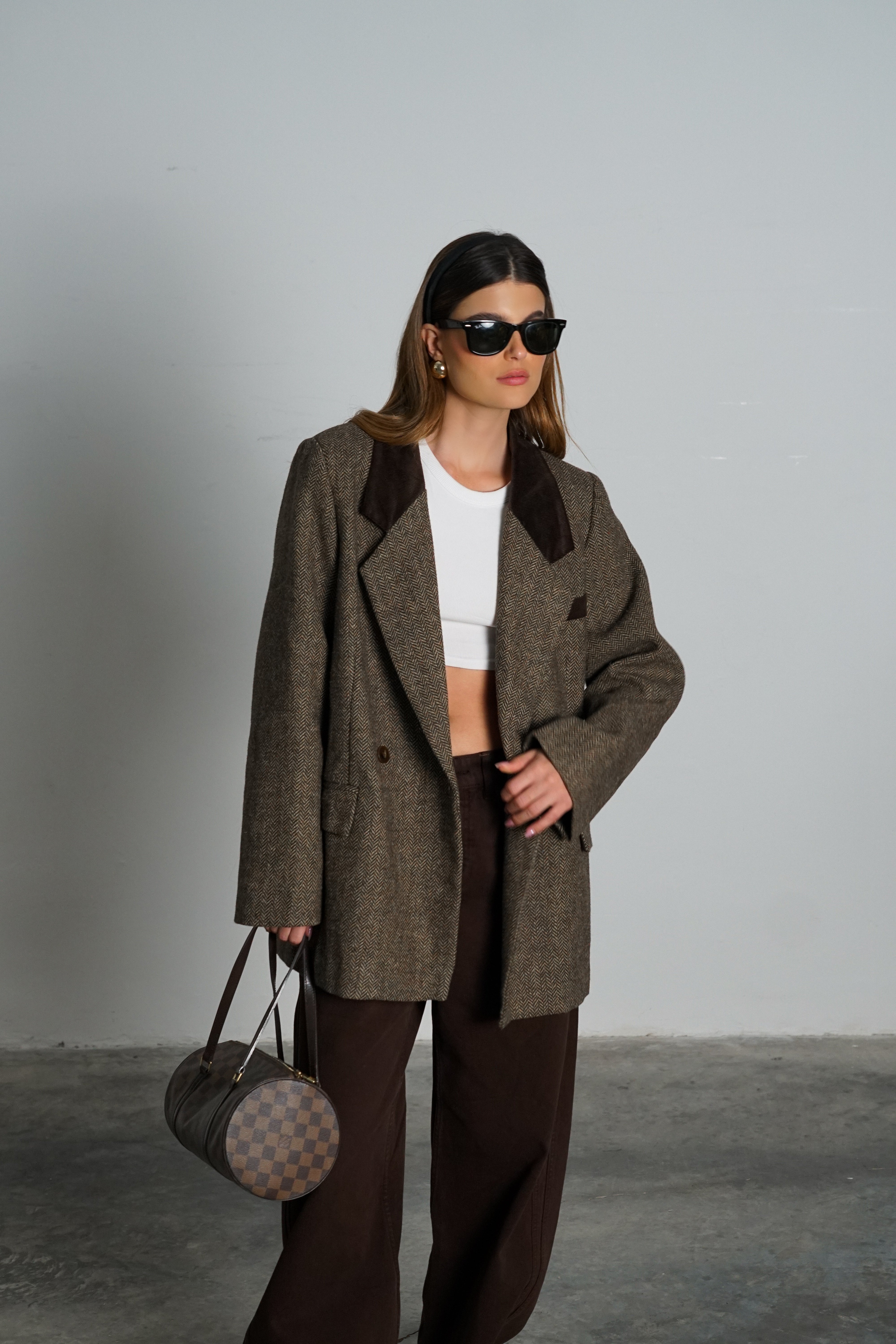 ג'קט סאנטל-חום