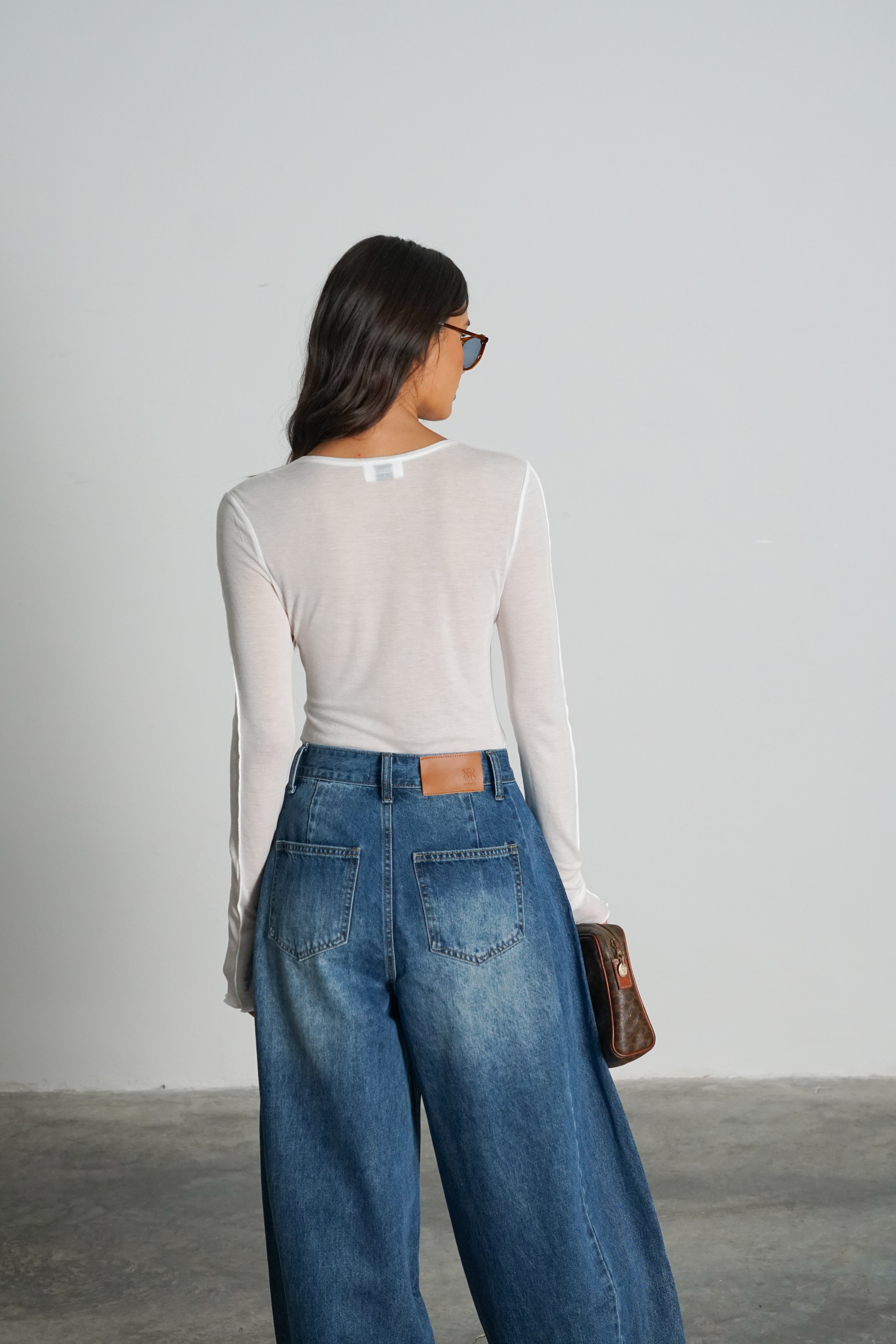 חולצת פורטר-לבן