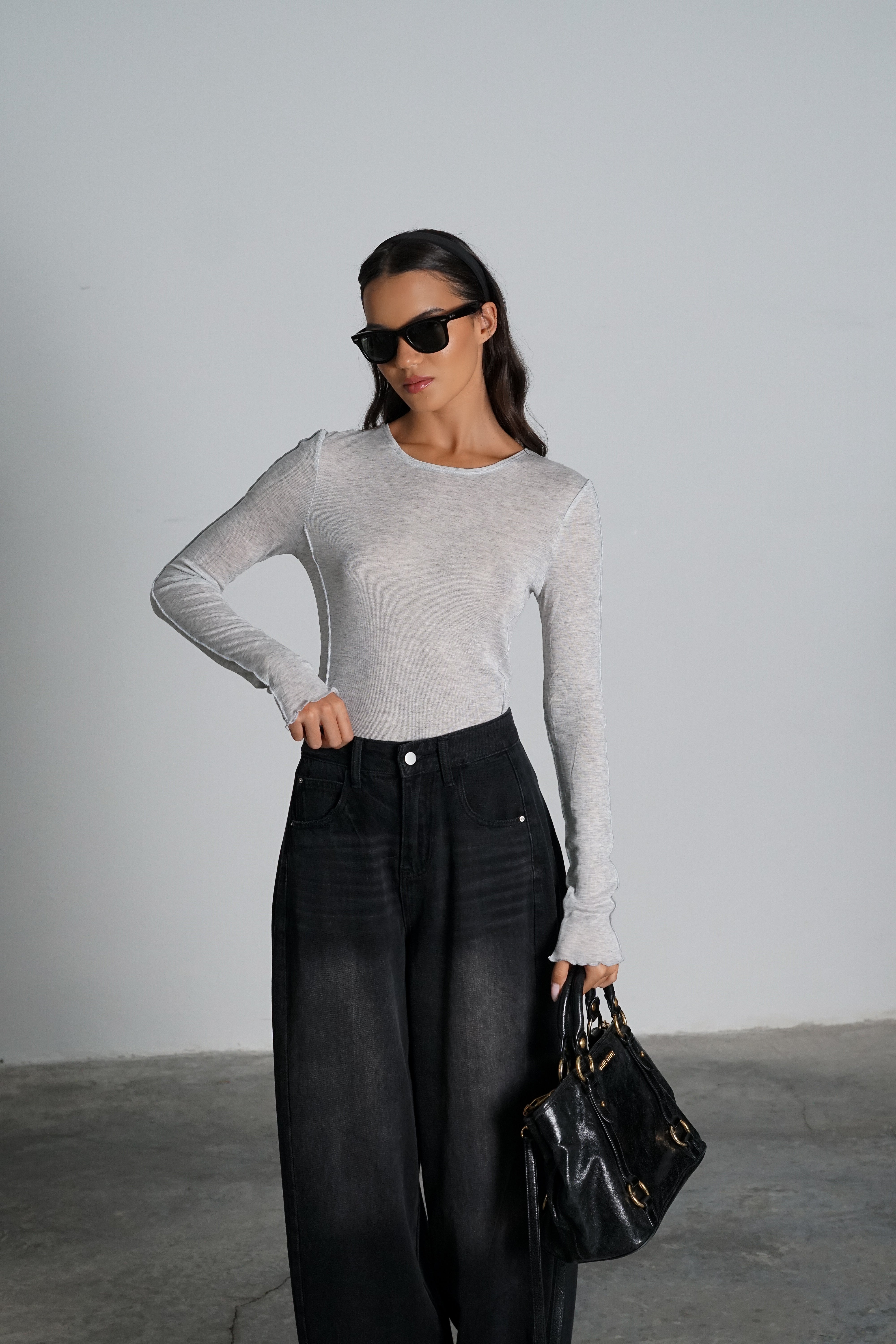 חולצת פורטר-אפור