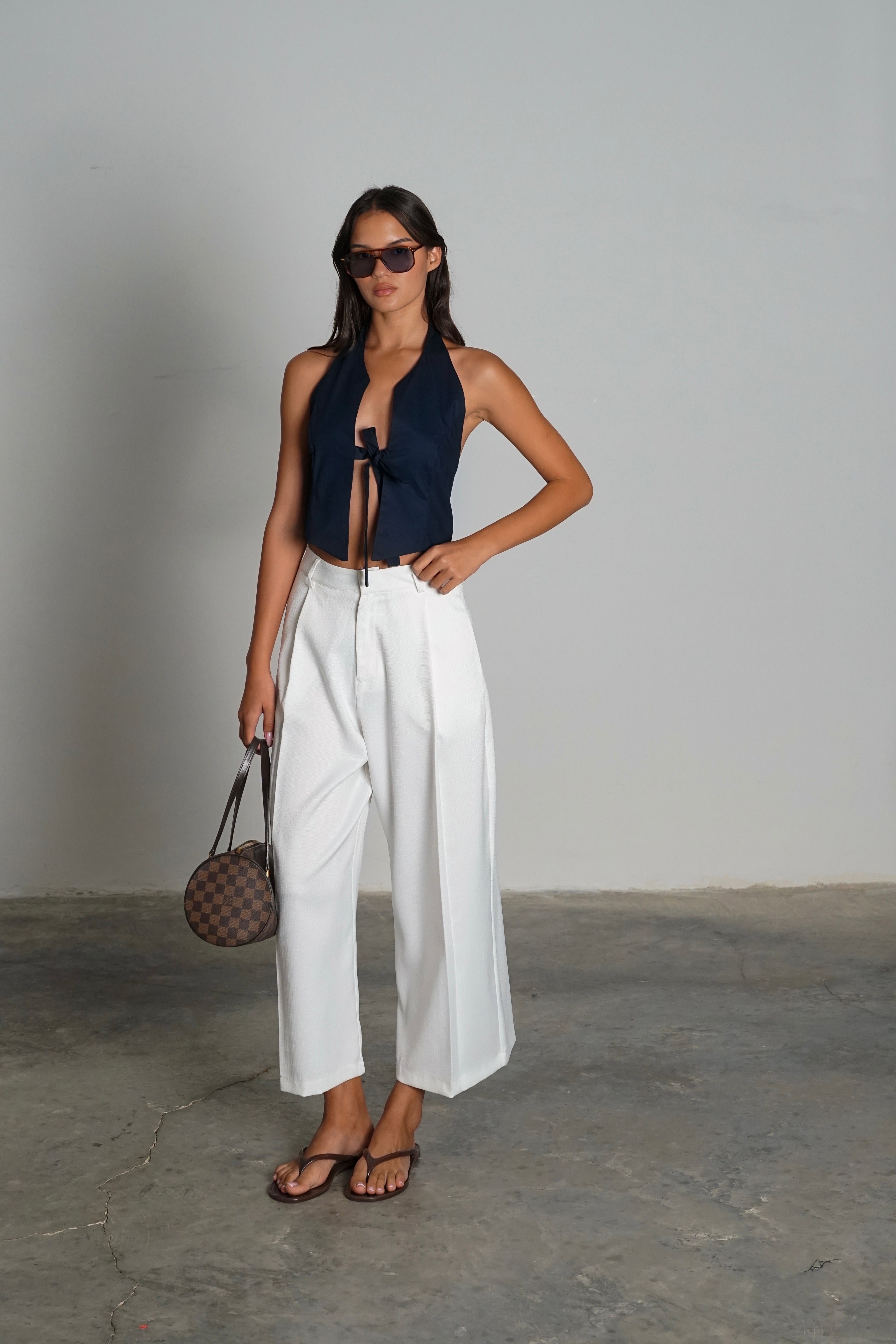 מכנסי רזילין-לבן