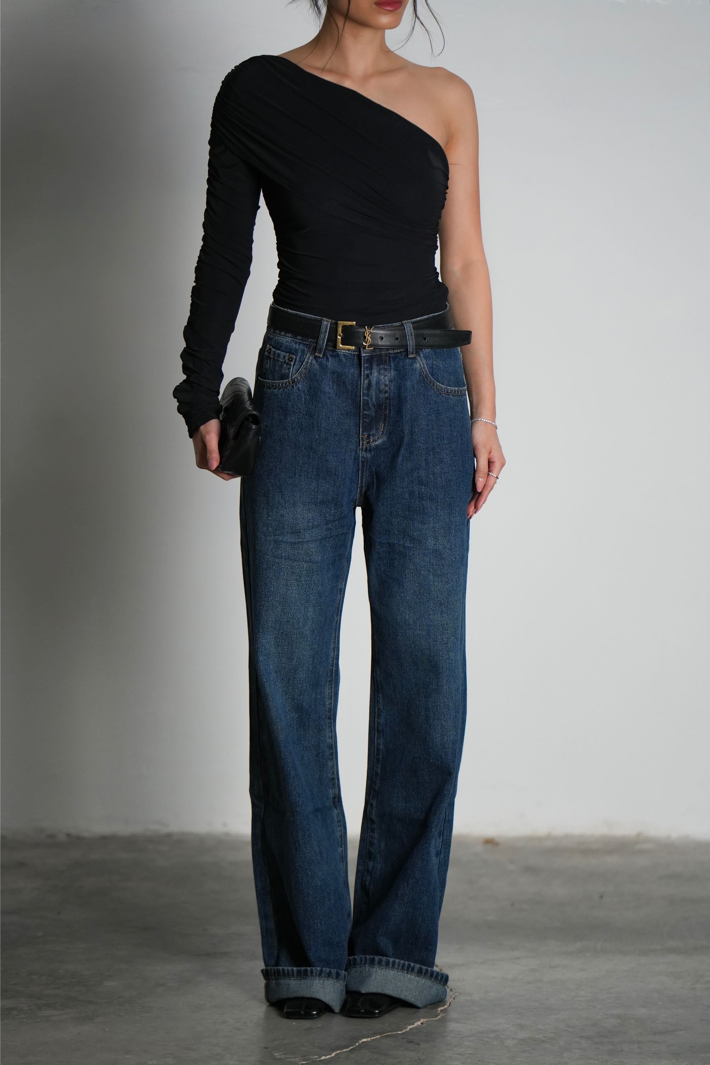 חולצת סינטי-שחור