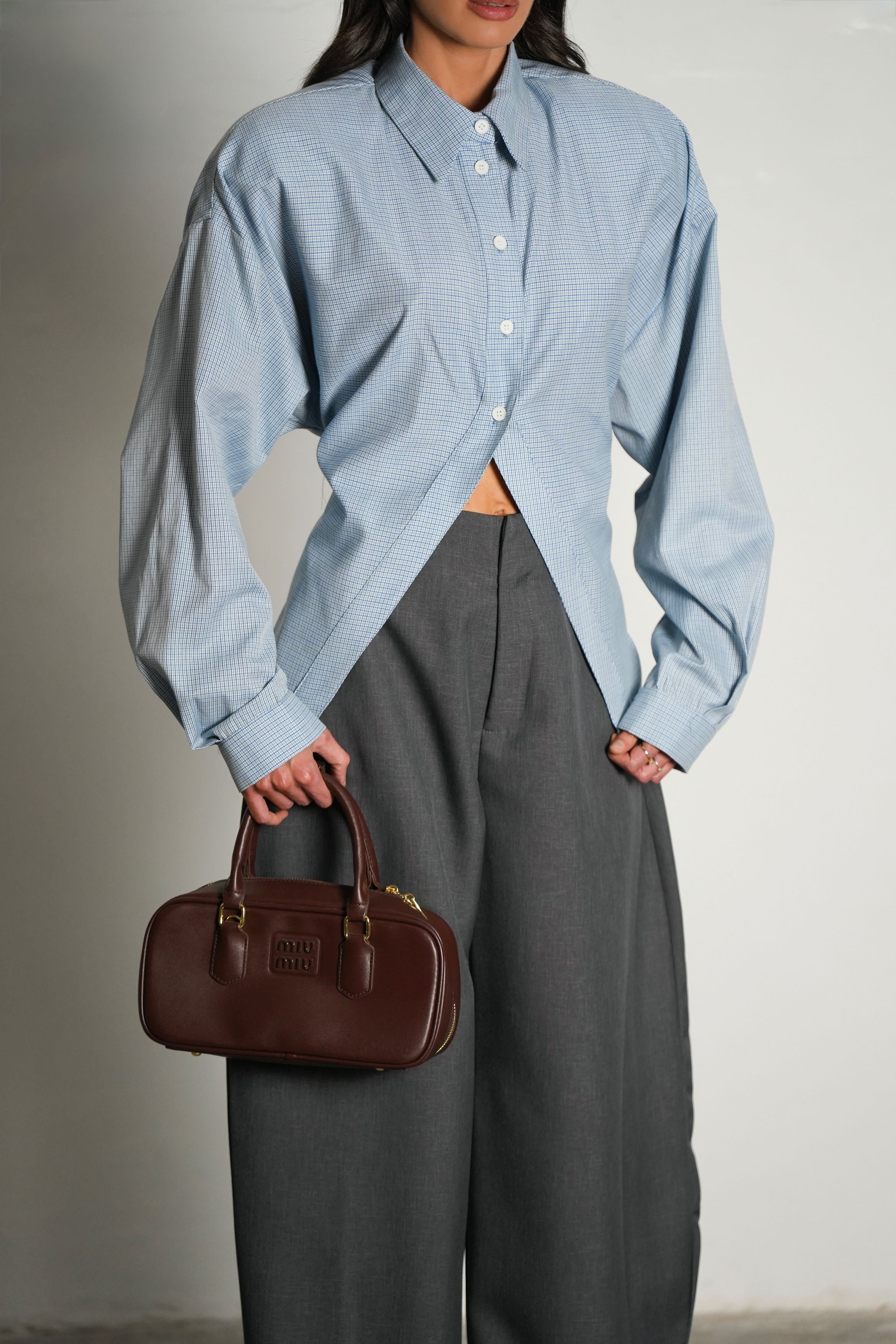 חולצת סילברה-תכלת