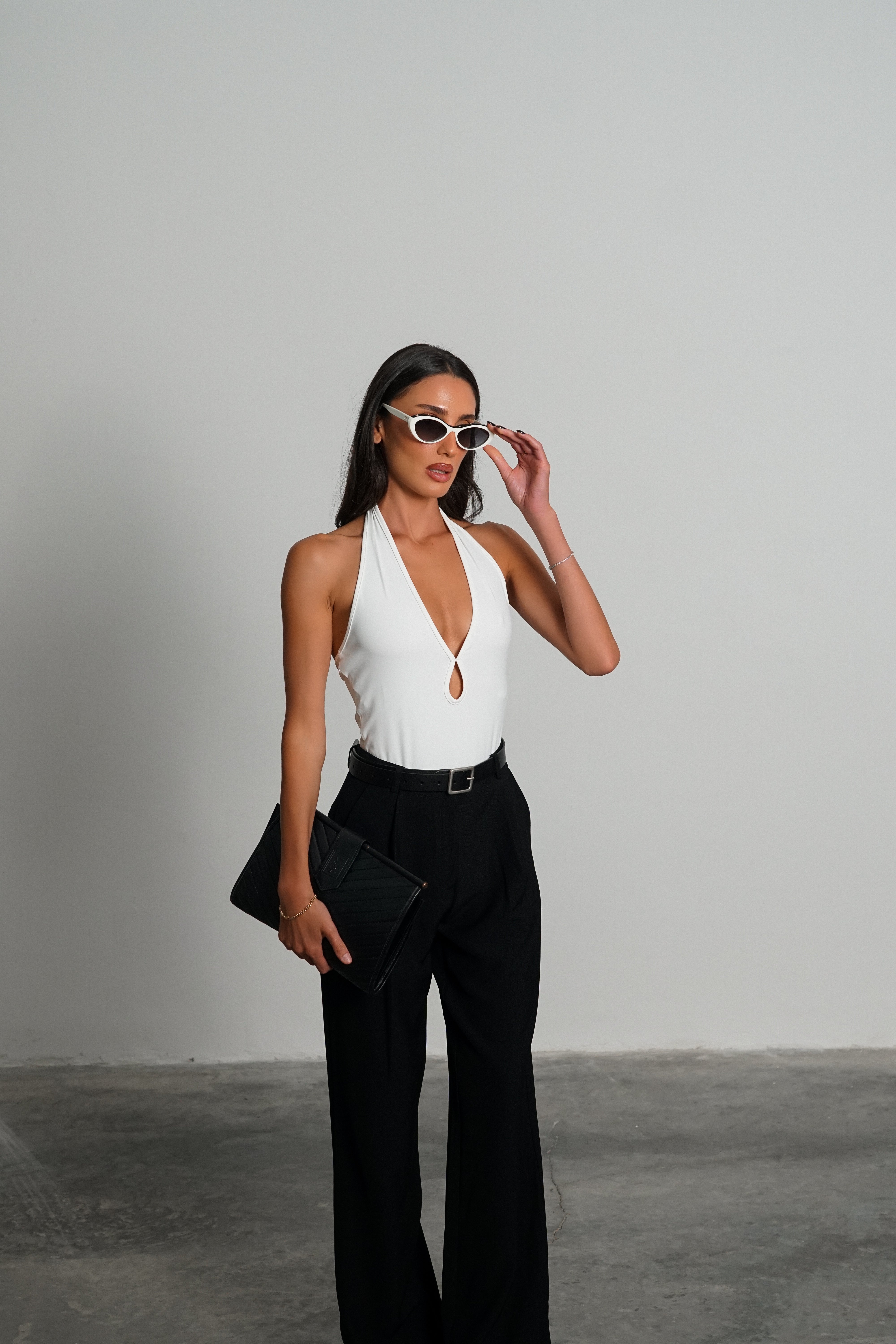 בגד גוף מורג'י-לבן