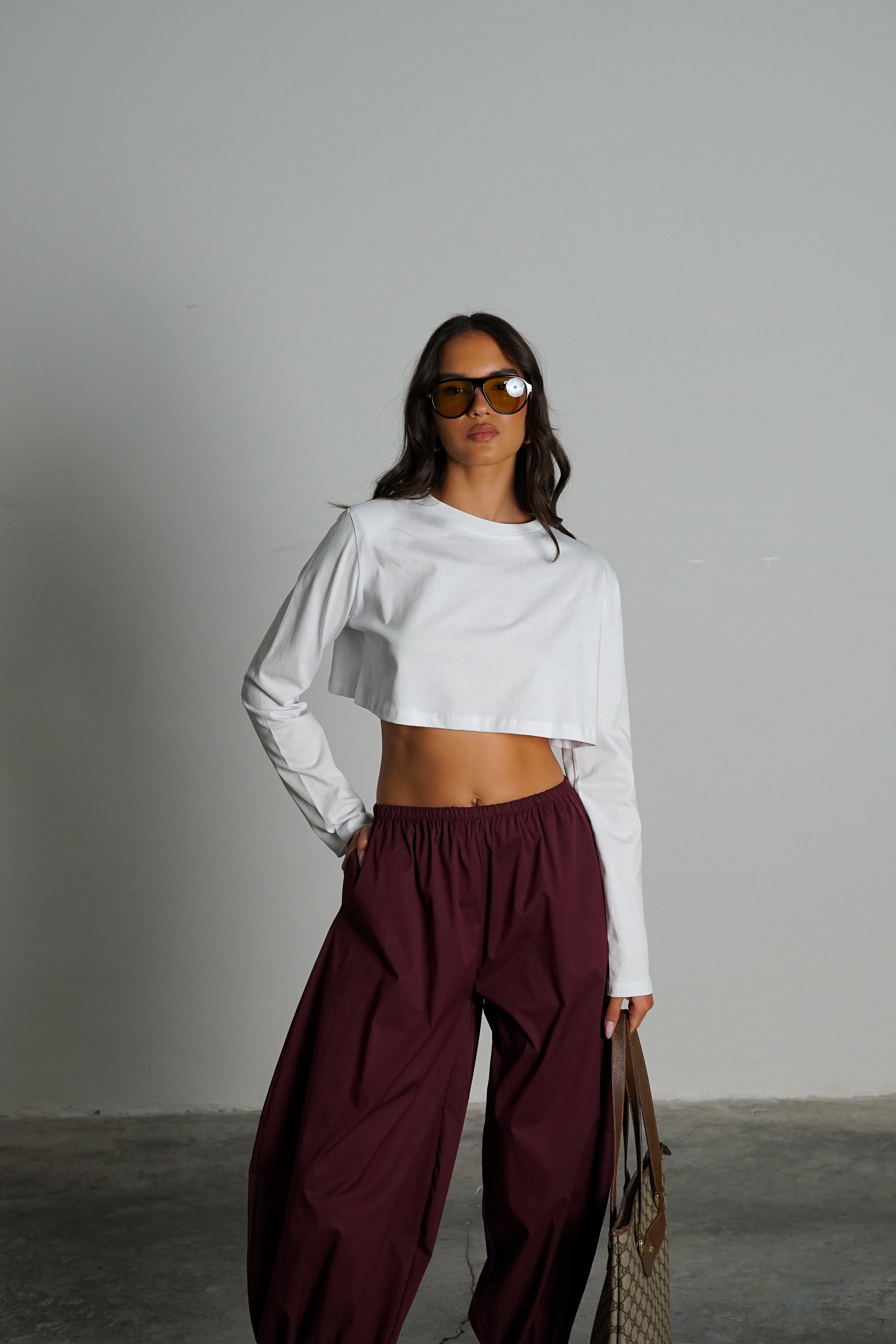 חולצת פופ-לבן