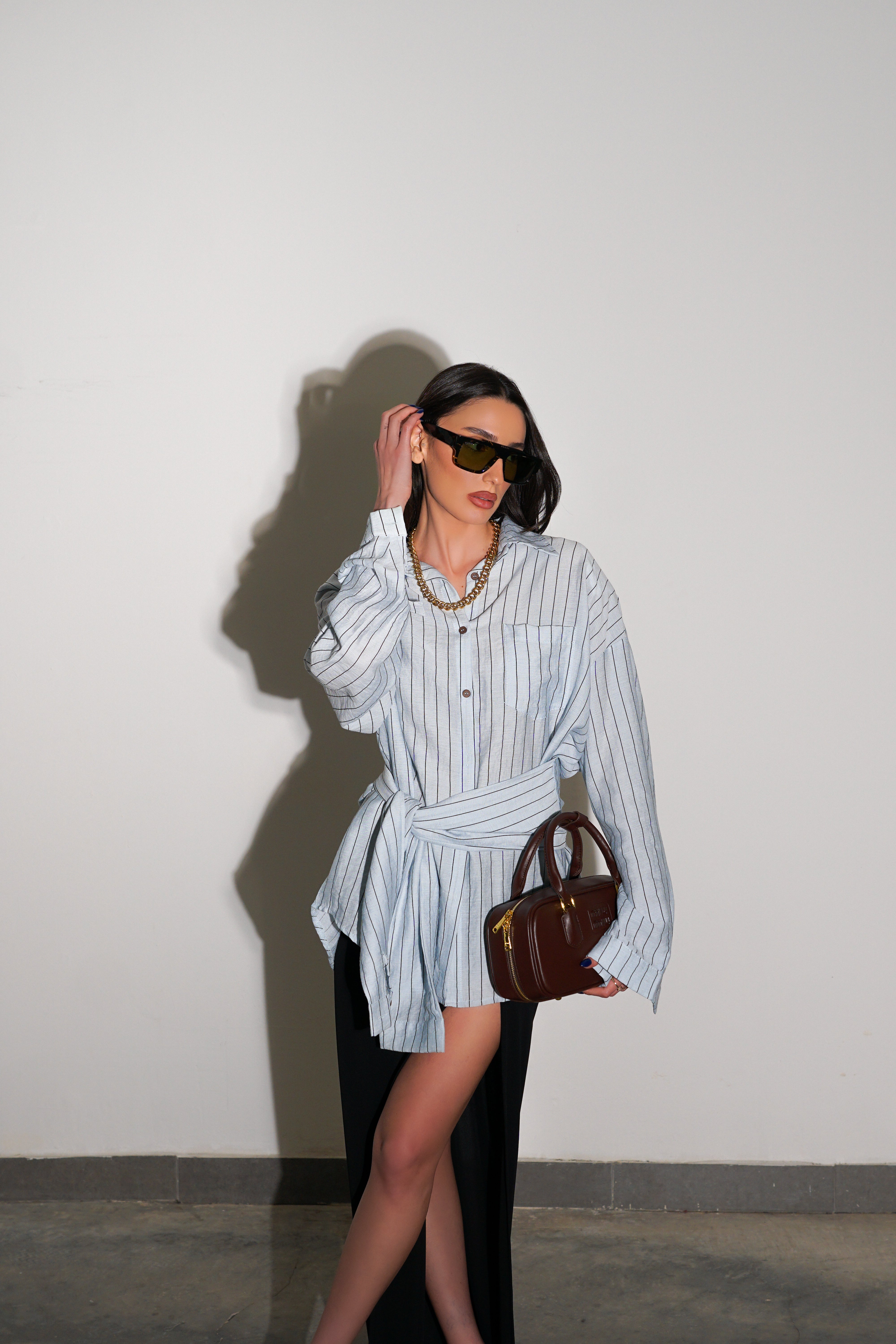 חולצת אומברטו-תכלת