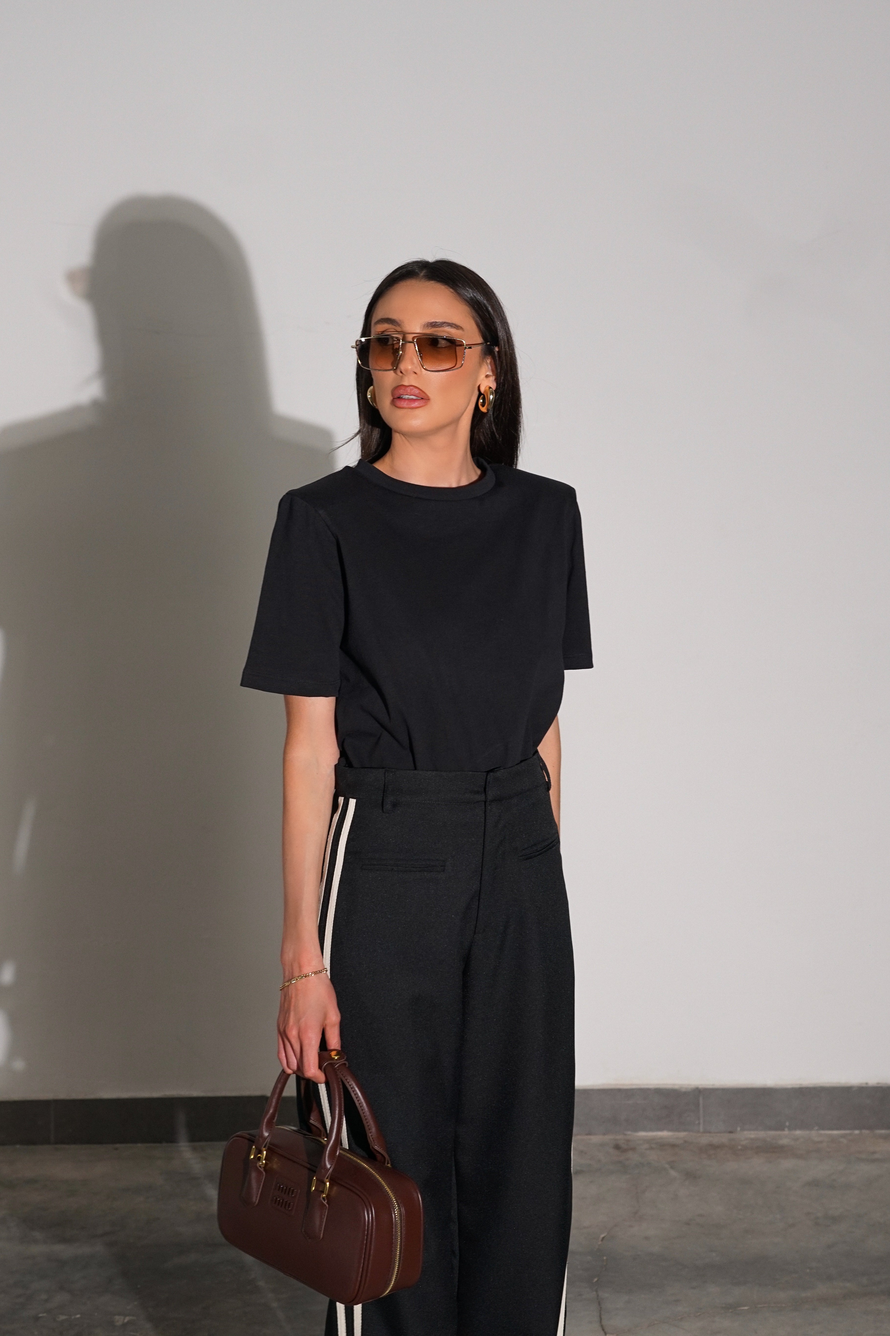 מכנסי ריילי-שחור