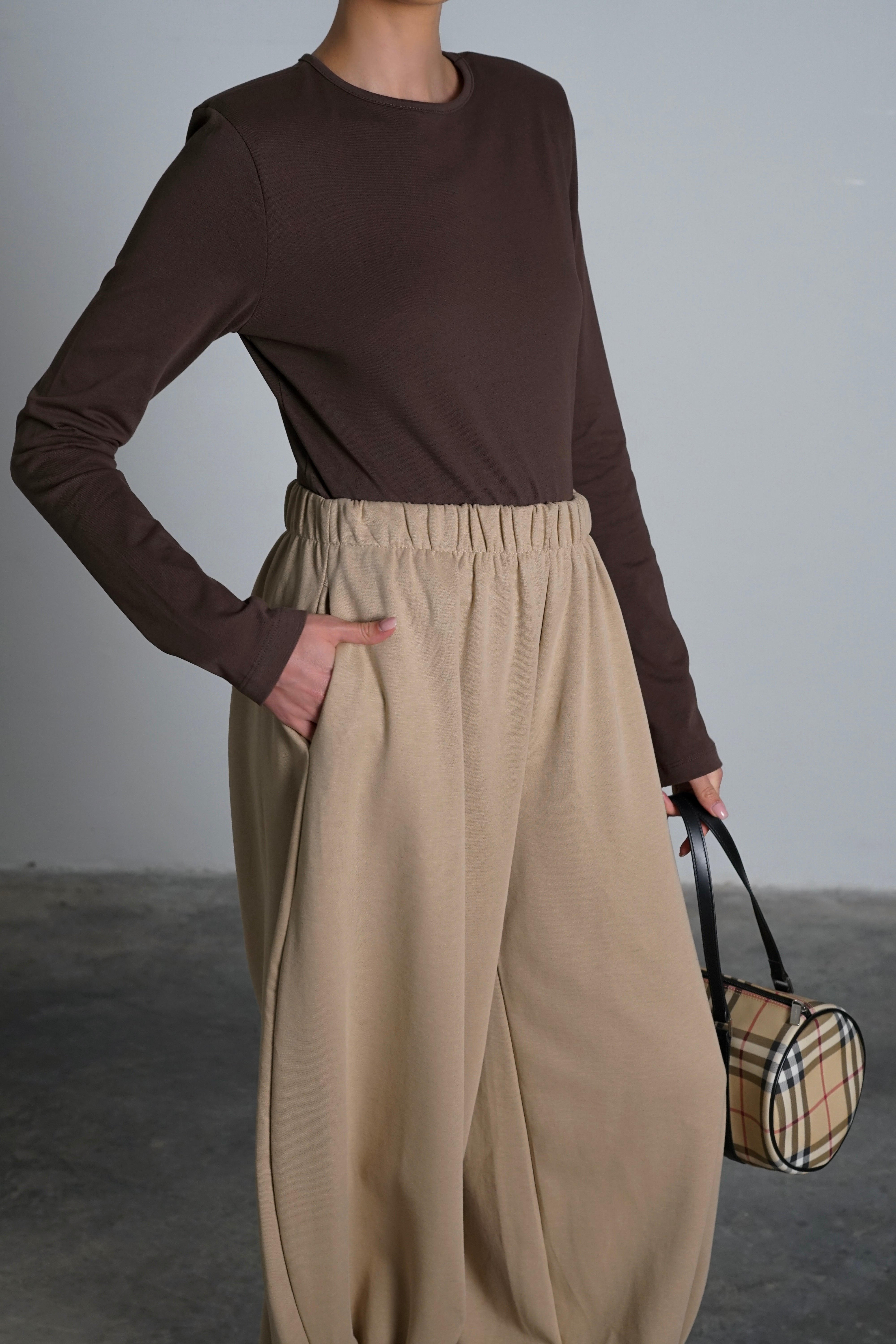 חולצת אייבורי-חום