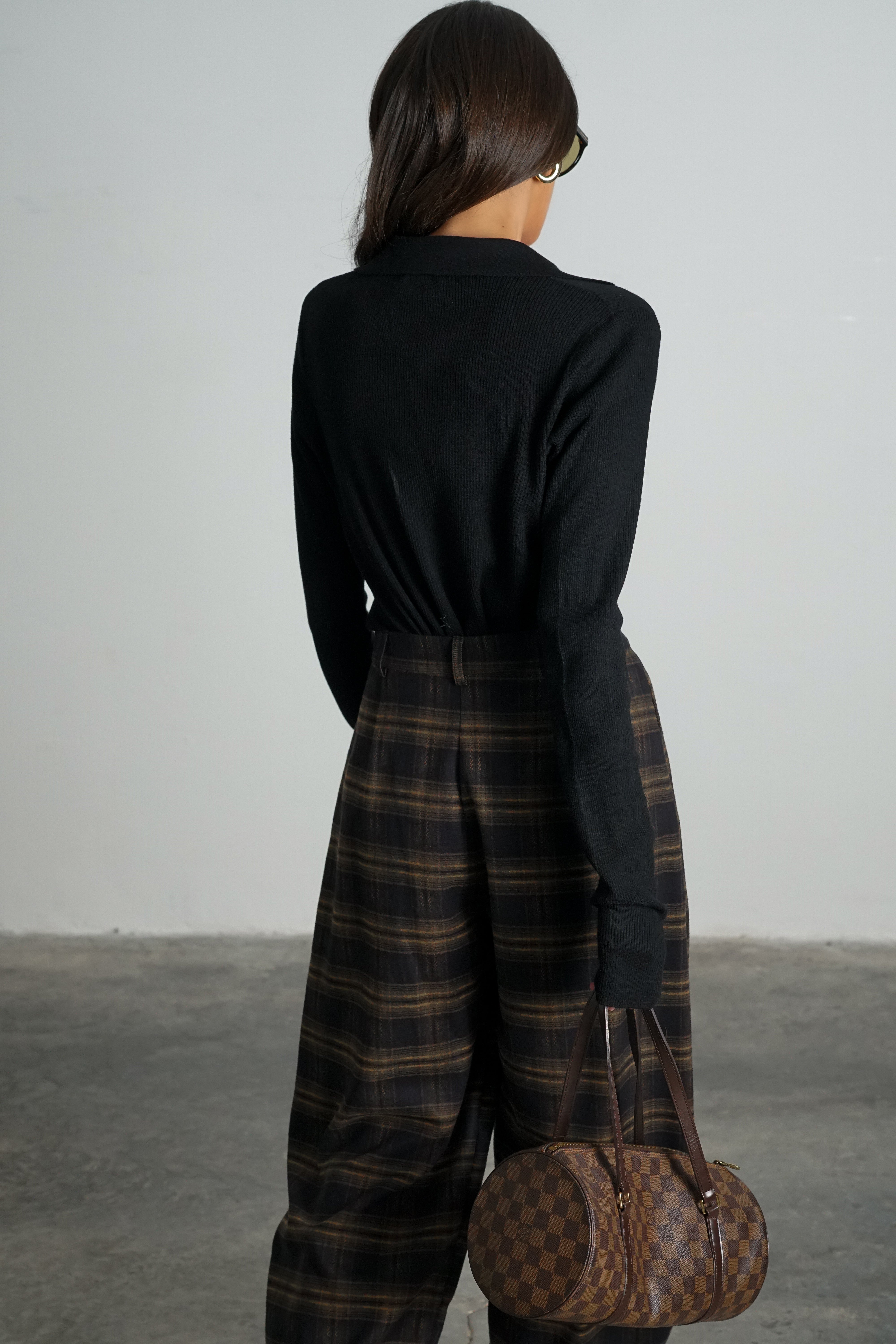 חולצת פלאה-שחור