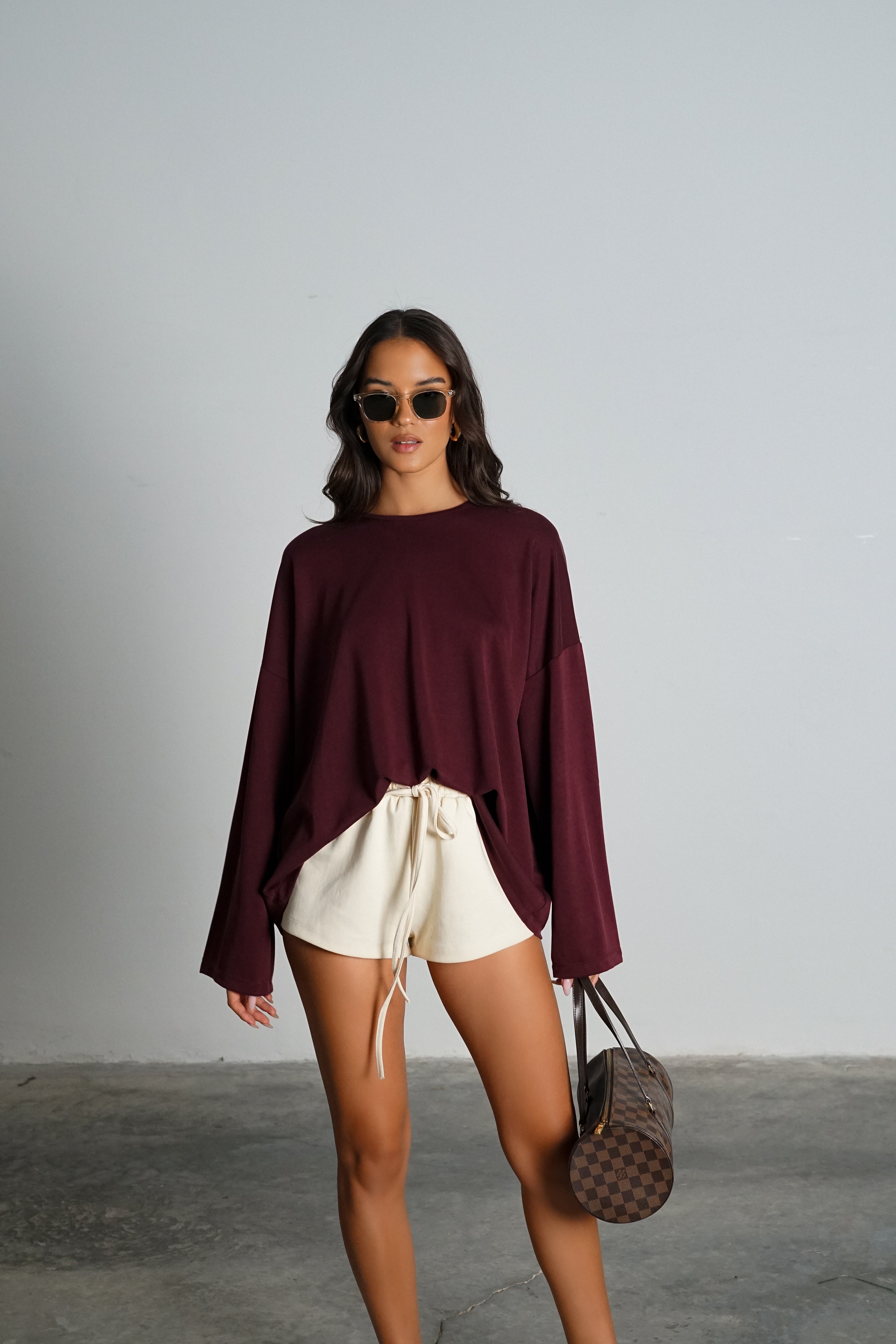 חולצת סירון-בורדו