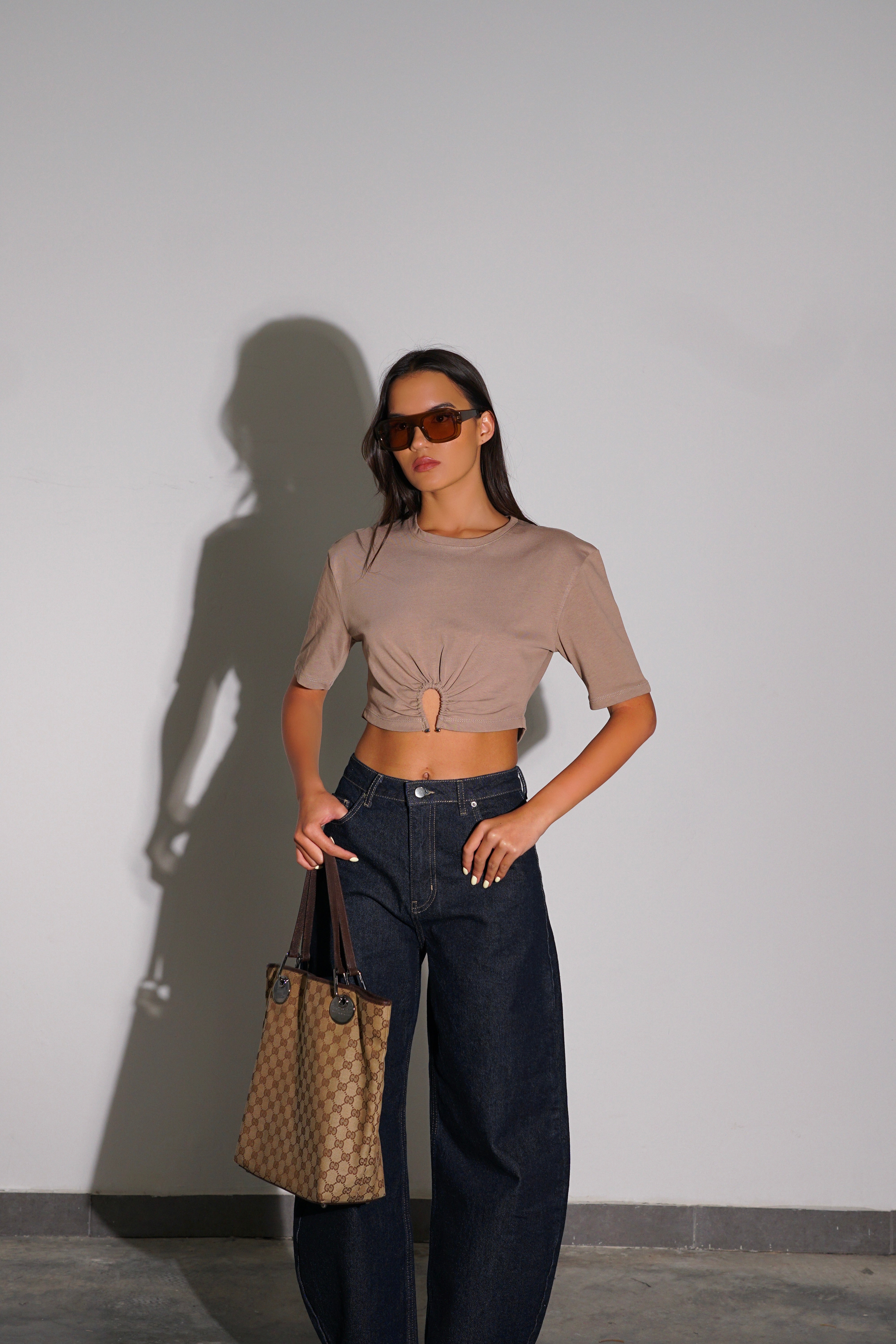 חולצת ליבר-מוקה